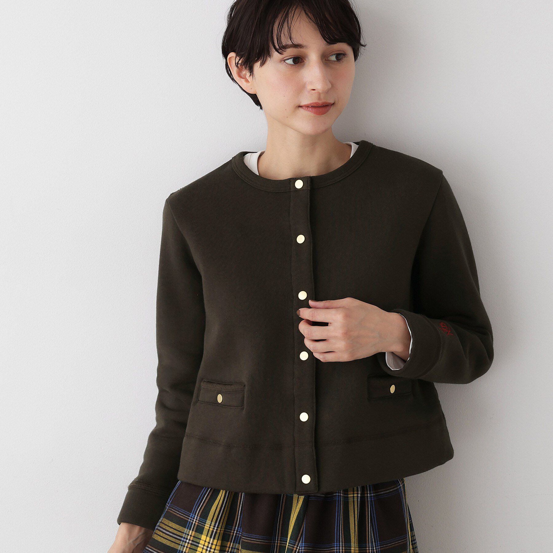 Dessin「【日本製/洗える】吊り裏毛カーディガン」|カーディガン|