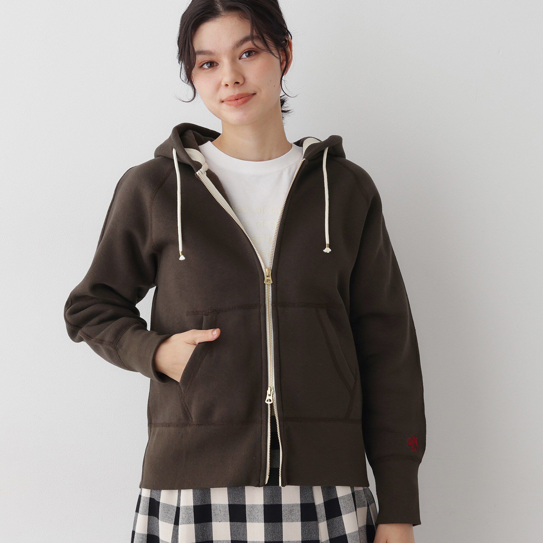 Dessin「【ユニセックス/洗える】吊り裏毛フーデッドスウェット」|パーカー|