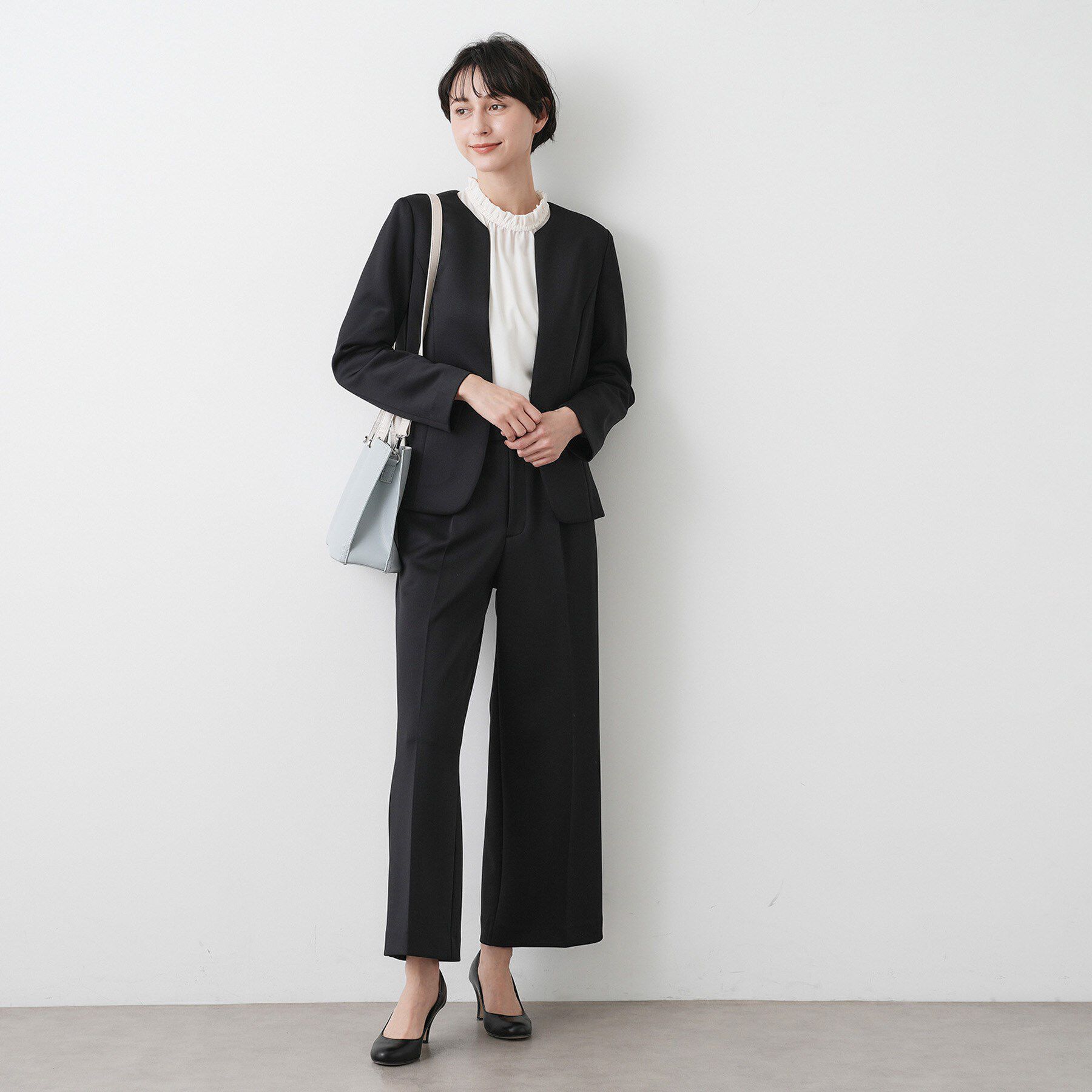 Dessin「【入卒／セレモニー／お仕事／セットアップ可能】ソフトボンディングジャケット」|ノーカラージャケット|