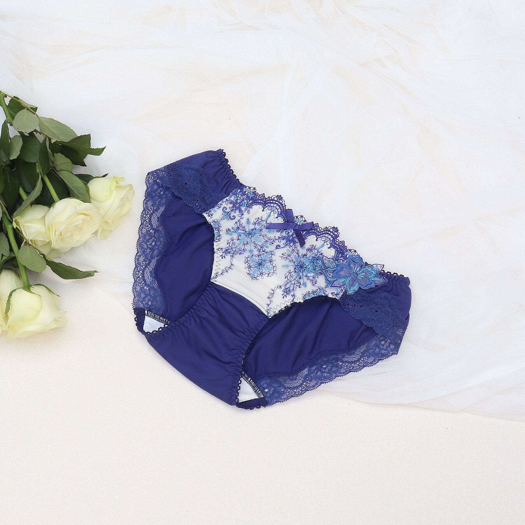 Risa Magli「◆ファビエンヌ サニタリーショーツ」|インナー|ブルー(092)