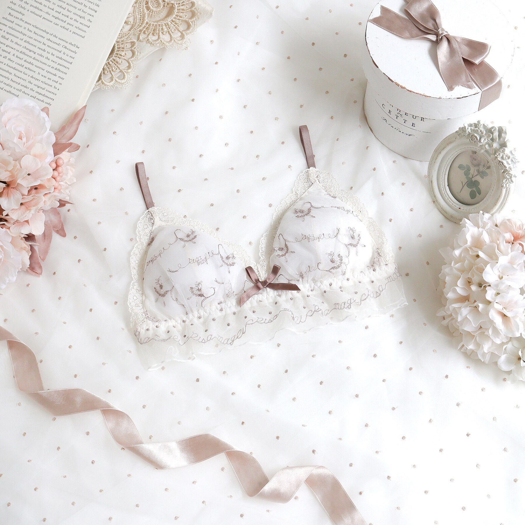 Risa Magli「ジェイミー ソフトブラ」|インナー|アイボリー(004)