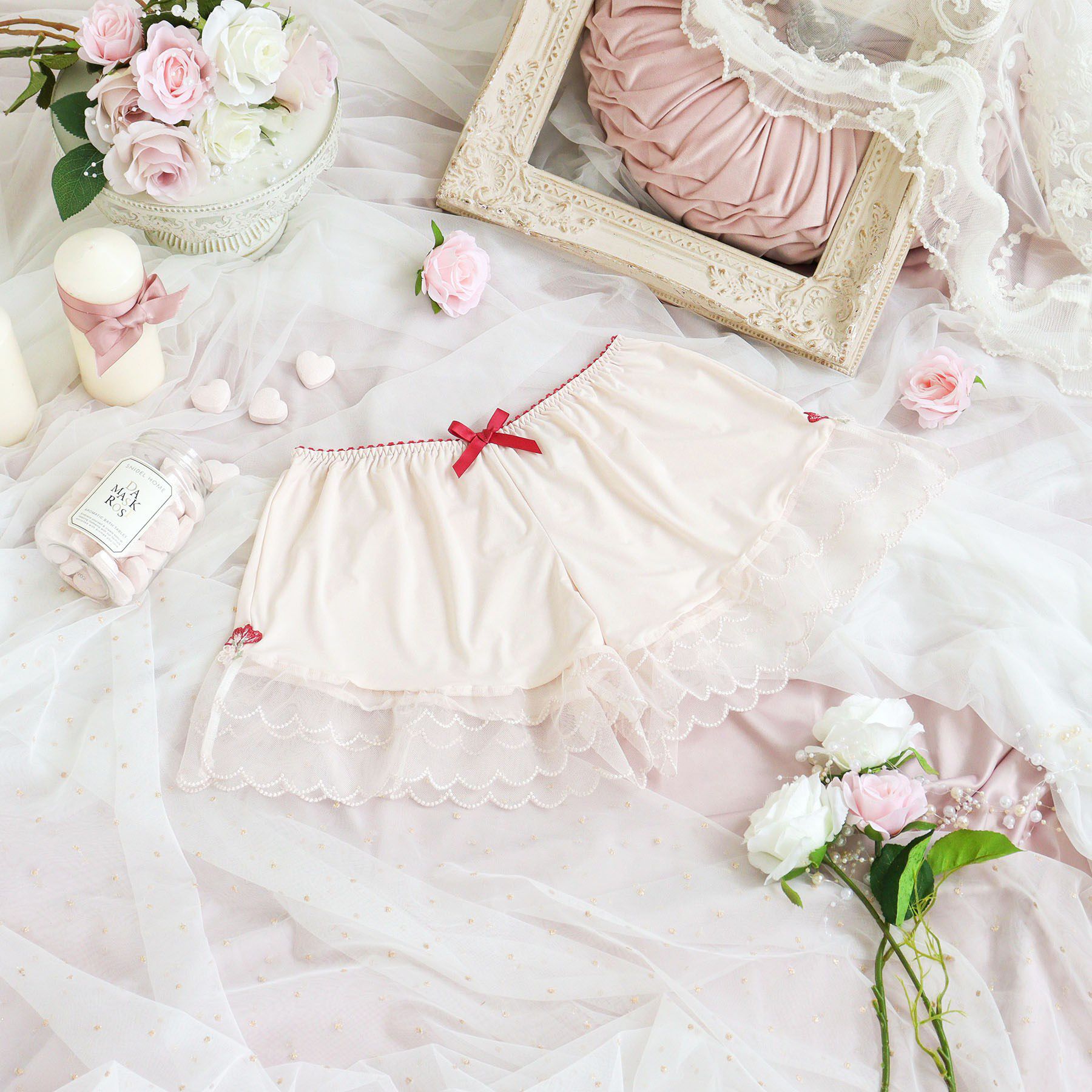 Risa Magli「プティット タップパンツ」|インナー|レッド(061)