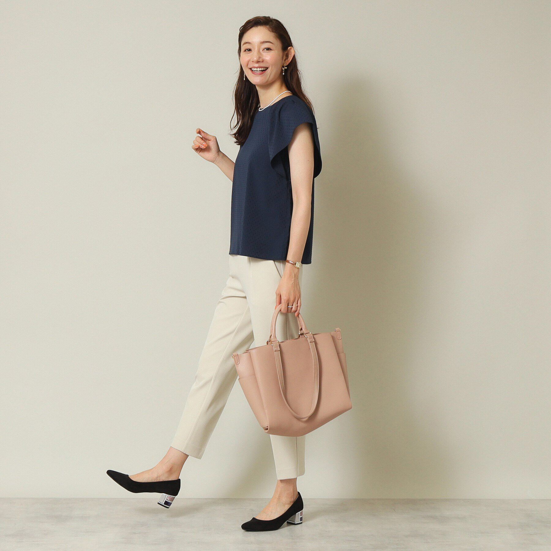 ITS&rsquo;DEMO「【通勤／手洗い可】ドットドビーブラウス」|シャツ・ブラウス|