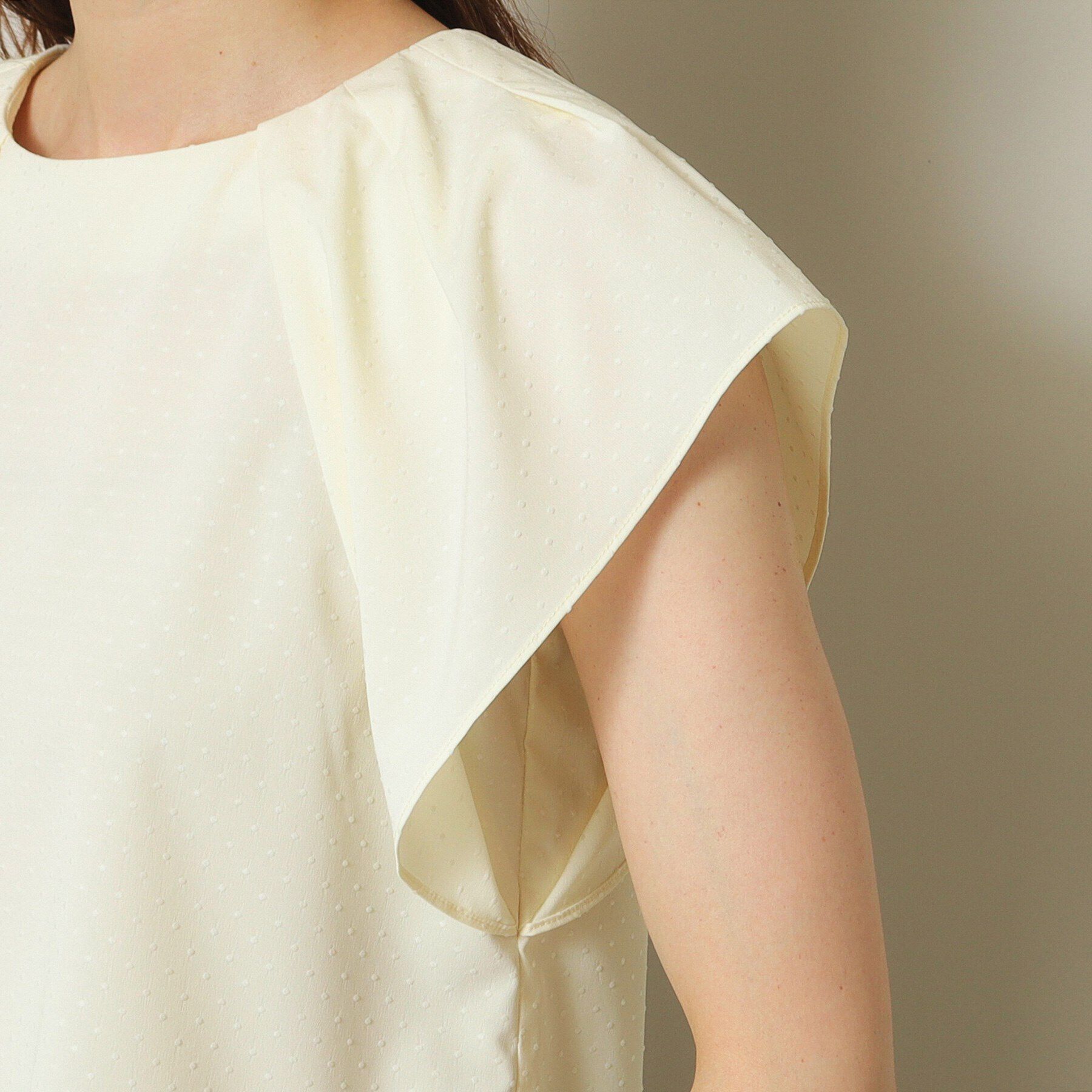 ITS&rsquo;DEMO「【通勤／手洗い可】ドットドビーブラウス」|シャツ・ブラウス|