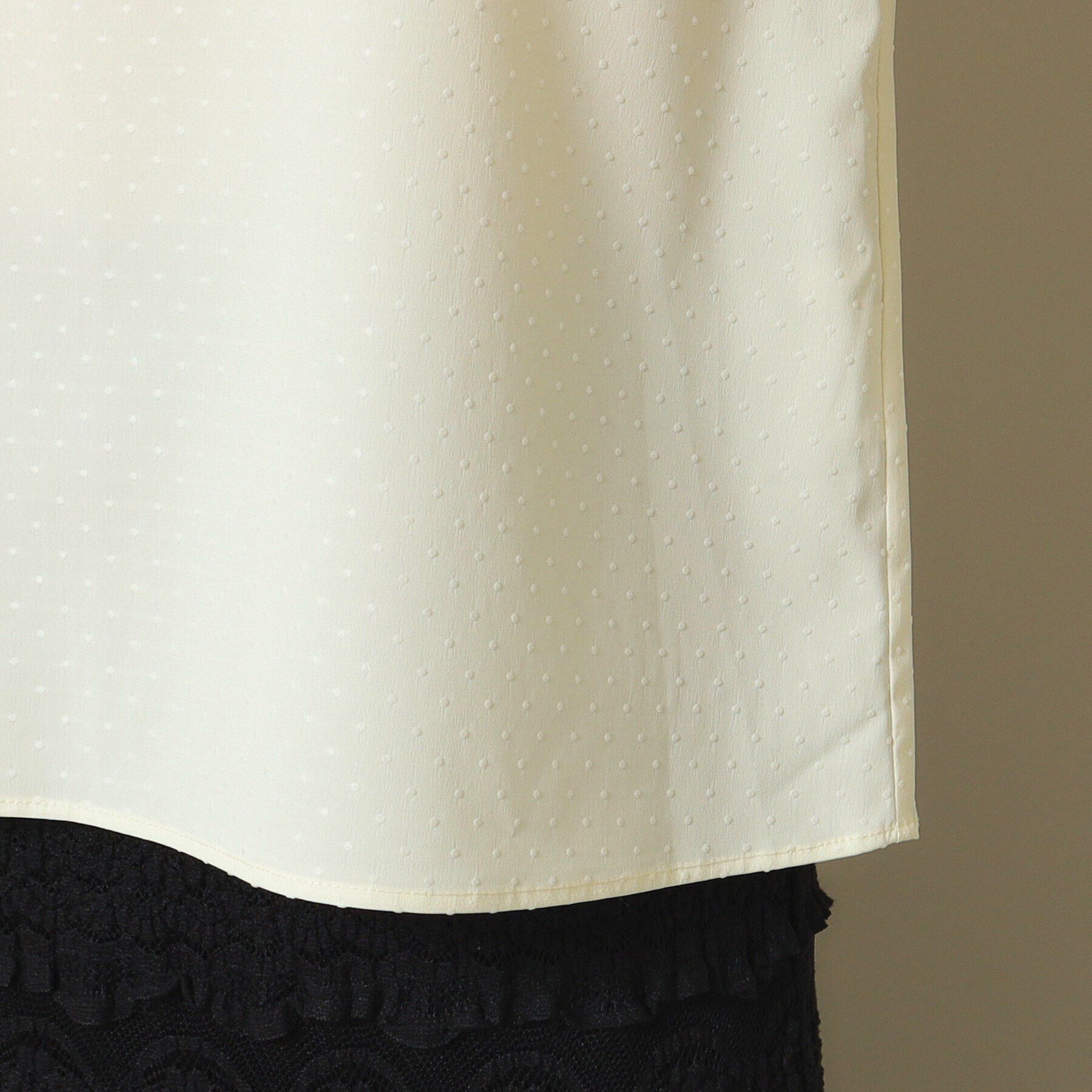 ITS&rsquo;DEMO「【通勤／手洗い可】ドットドビーブラウス」|シャツ・ブラウス|