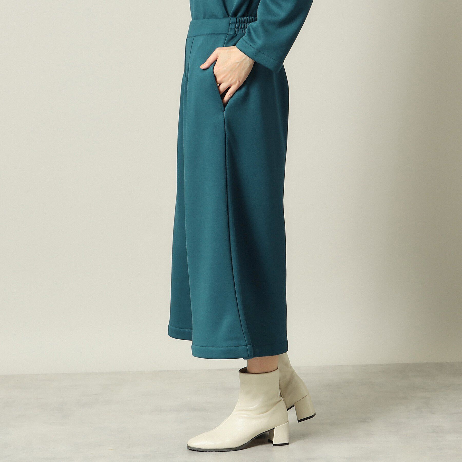 ITS&rsquo;DEMO「【手洗い可／後ろウエストゴム】裏起毛ガウチョパンツ」|その他|