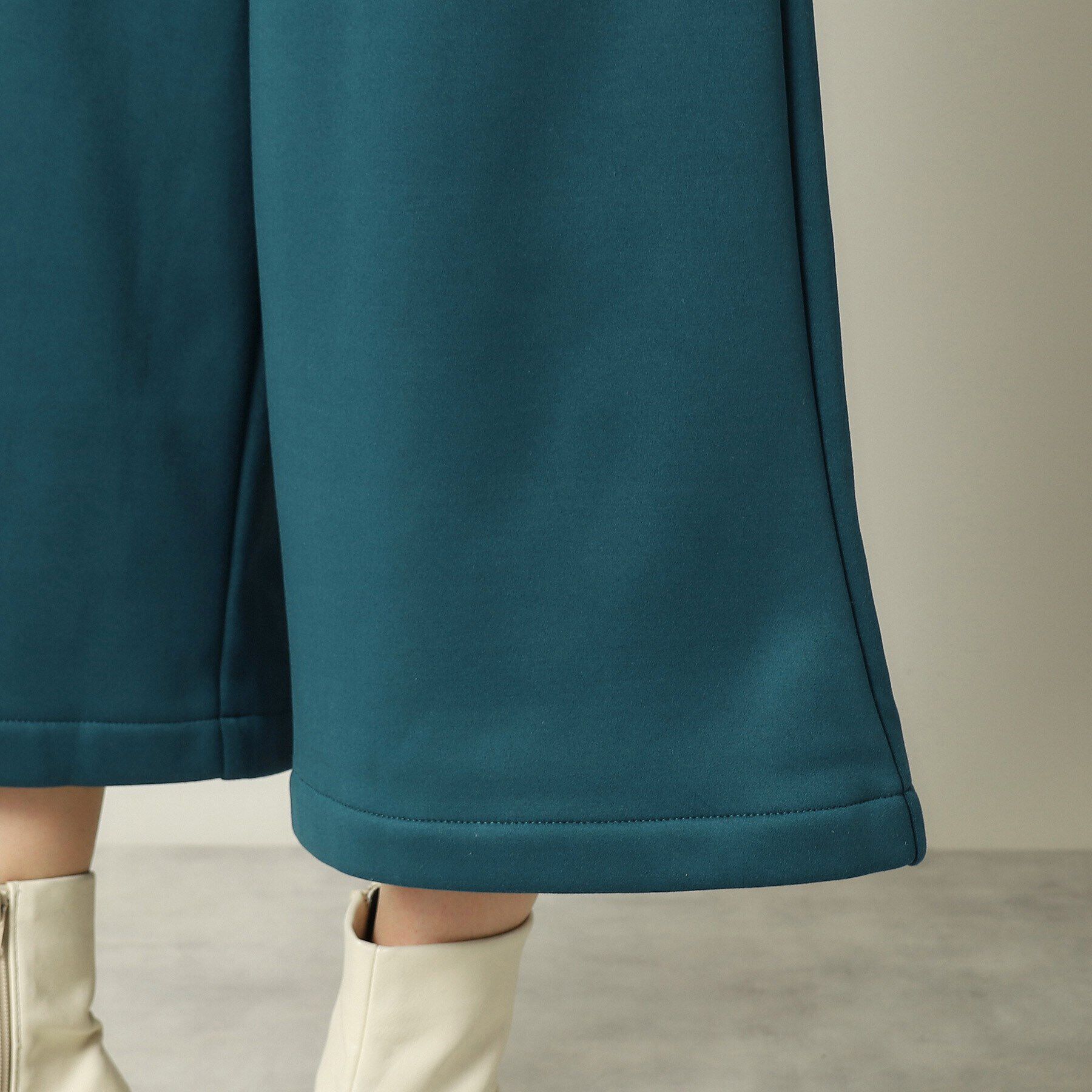 ITS&rsquo;DEMO「【手洗い可／後ろウエストゴム】裏起毛ガウチョパンツ」|その他|