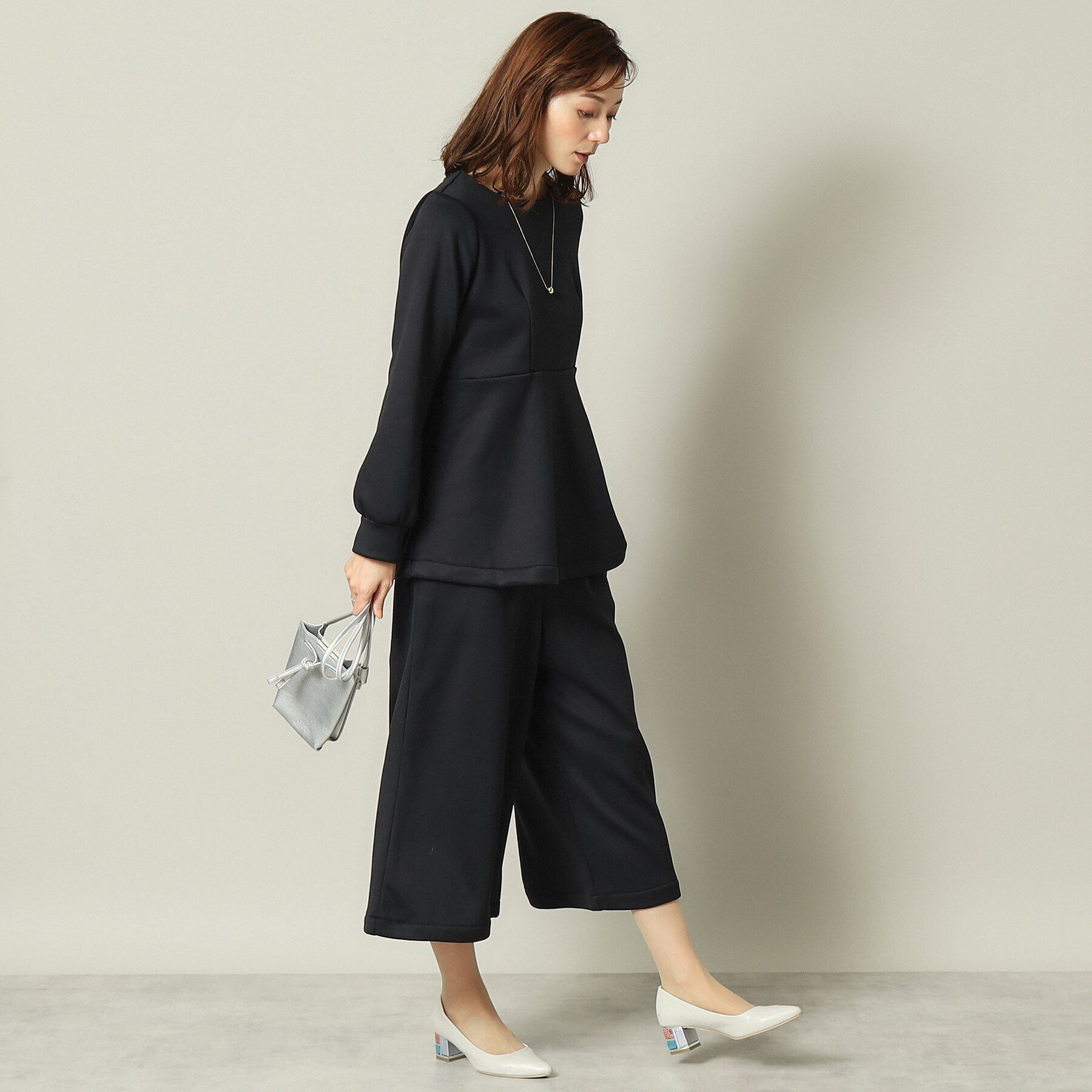 ITS&rsquo;DEMO「【手洗い可／後ろウエストゴム】裏起毛ガウチョパンツ」|その他|