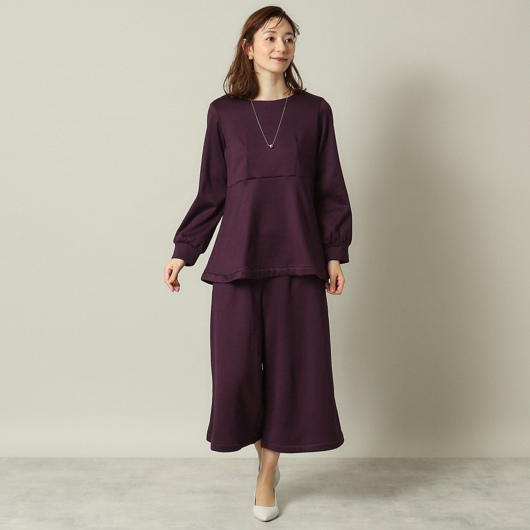 ITS&rsquo;DEMO「【手洗い可／後ろウエストゴム】裏起毛ガウチョパンツ」|その他|