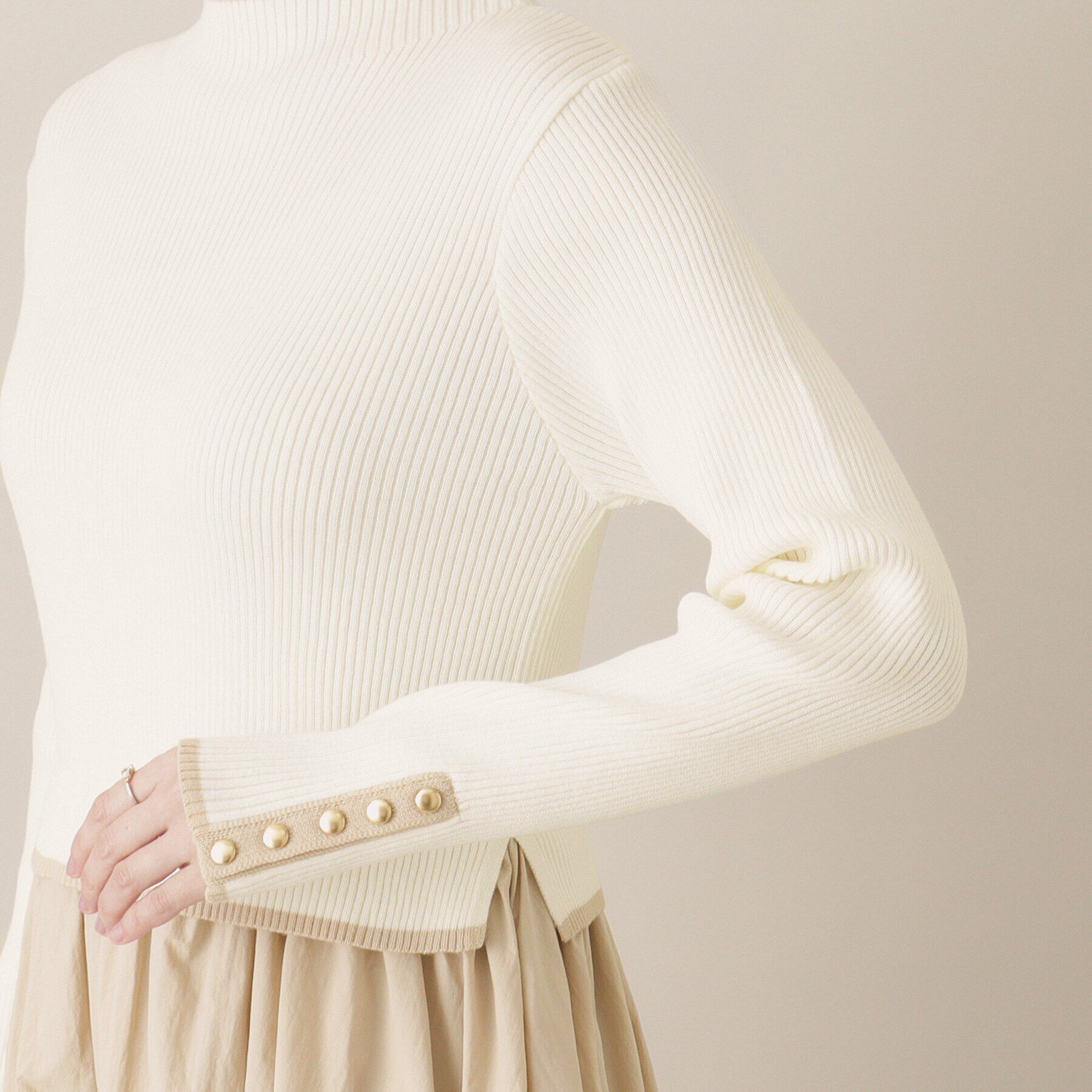 ITS&rsquo;DEMO「【手洗い可／ウエスト総ゴム】ドッキングワンピース」|ワンピース|