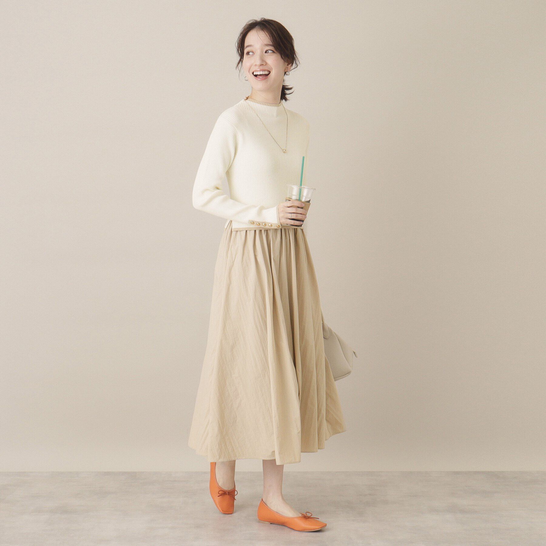 ITS&rsquo;DEMO「【手洗い可／ウエスト総ゴム】ドッキングワンピース」|ワンピース|