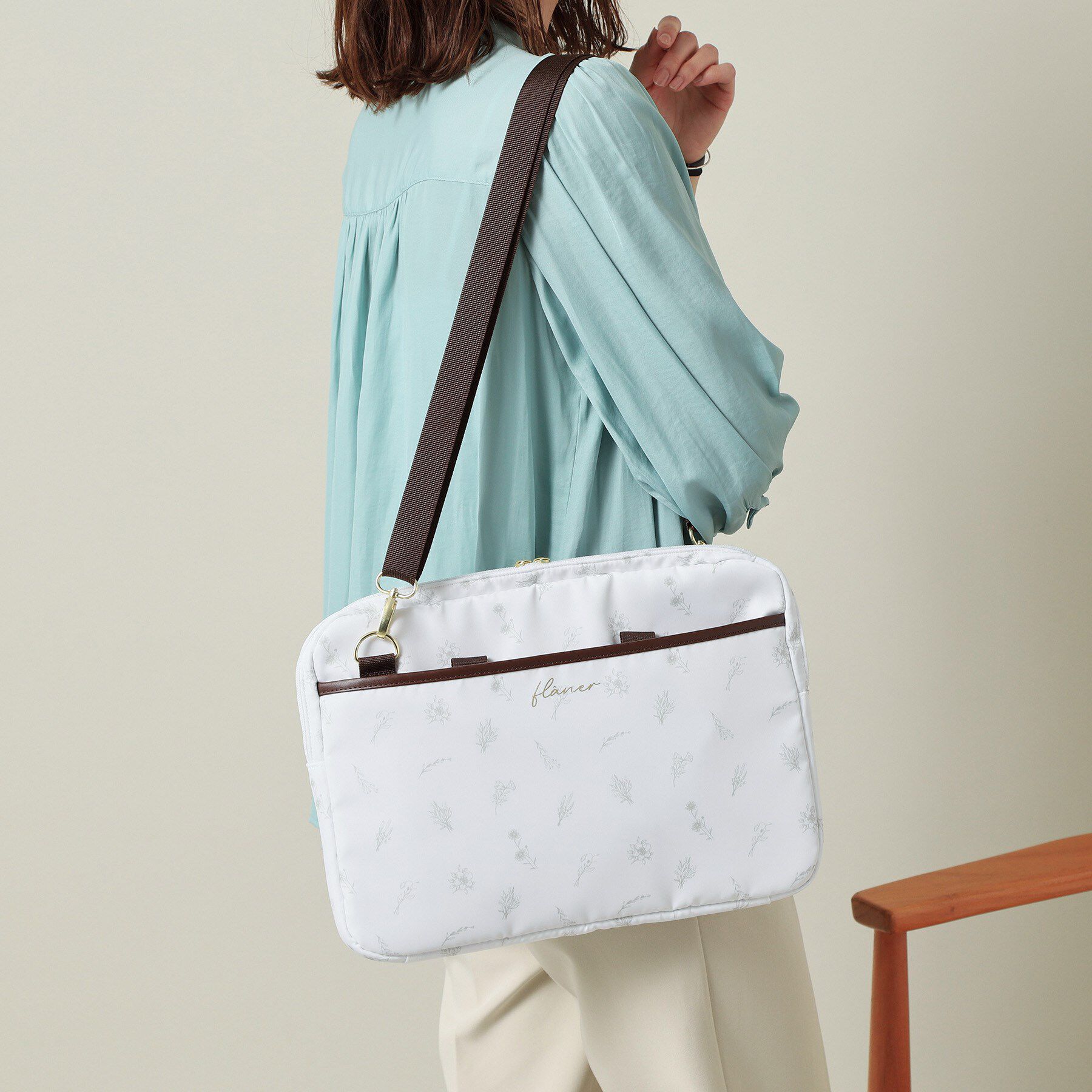 ITS&rsquo;DEMO「【3WAY／9ポケット／通勤】花柄PCトート」|トートバッグ|