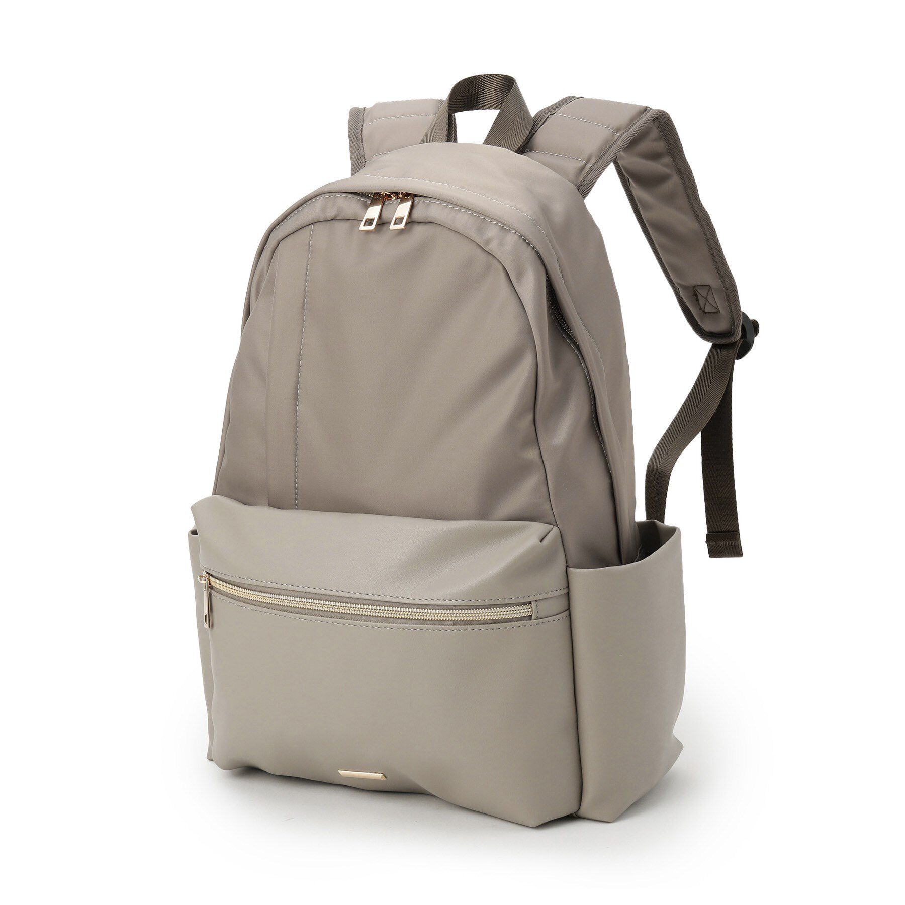 ITS&rsquo;DEMO「【A4・PC対応／10ポケット】合皮コンビリュック」|リュック|