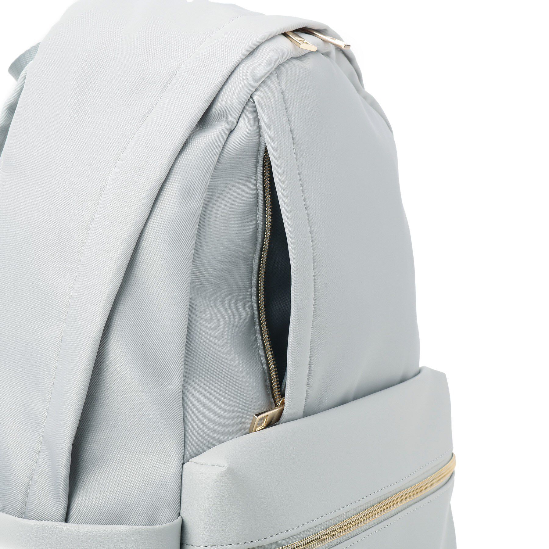 ITS&rsquo;DEMO「【A4・PC対応／10ポケット】合皮コンビリュック」|リュック|