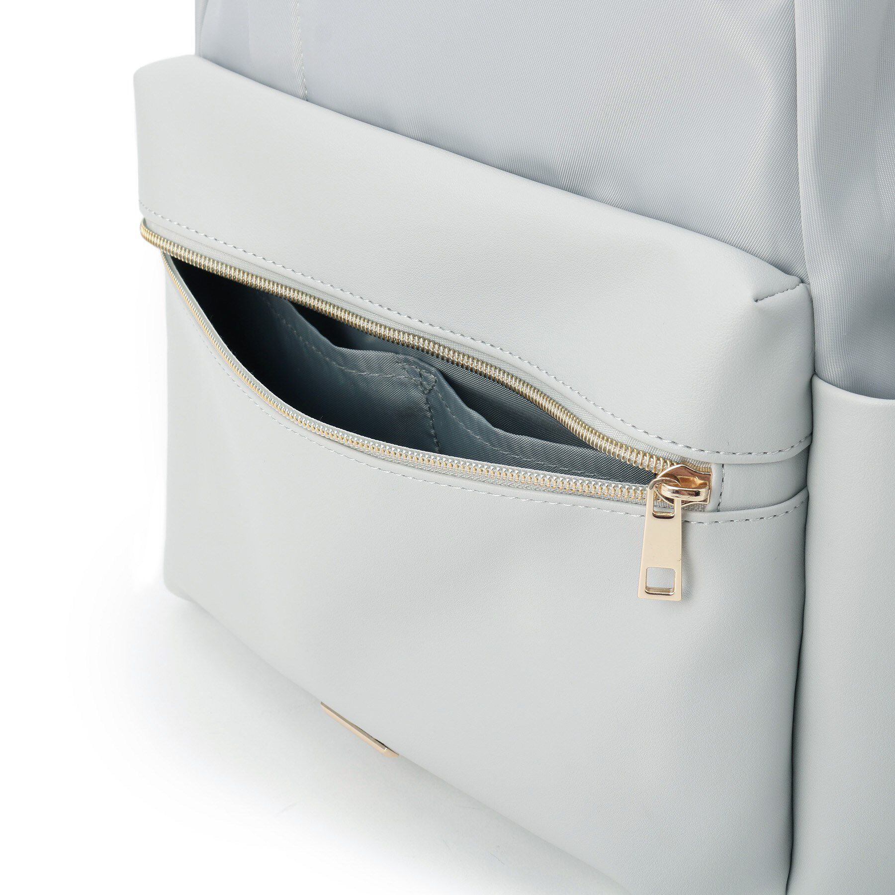 ITS&rsquo;DEMO「【A4・PC対応／10ポケット】合皮コンビリュック」|リュック|