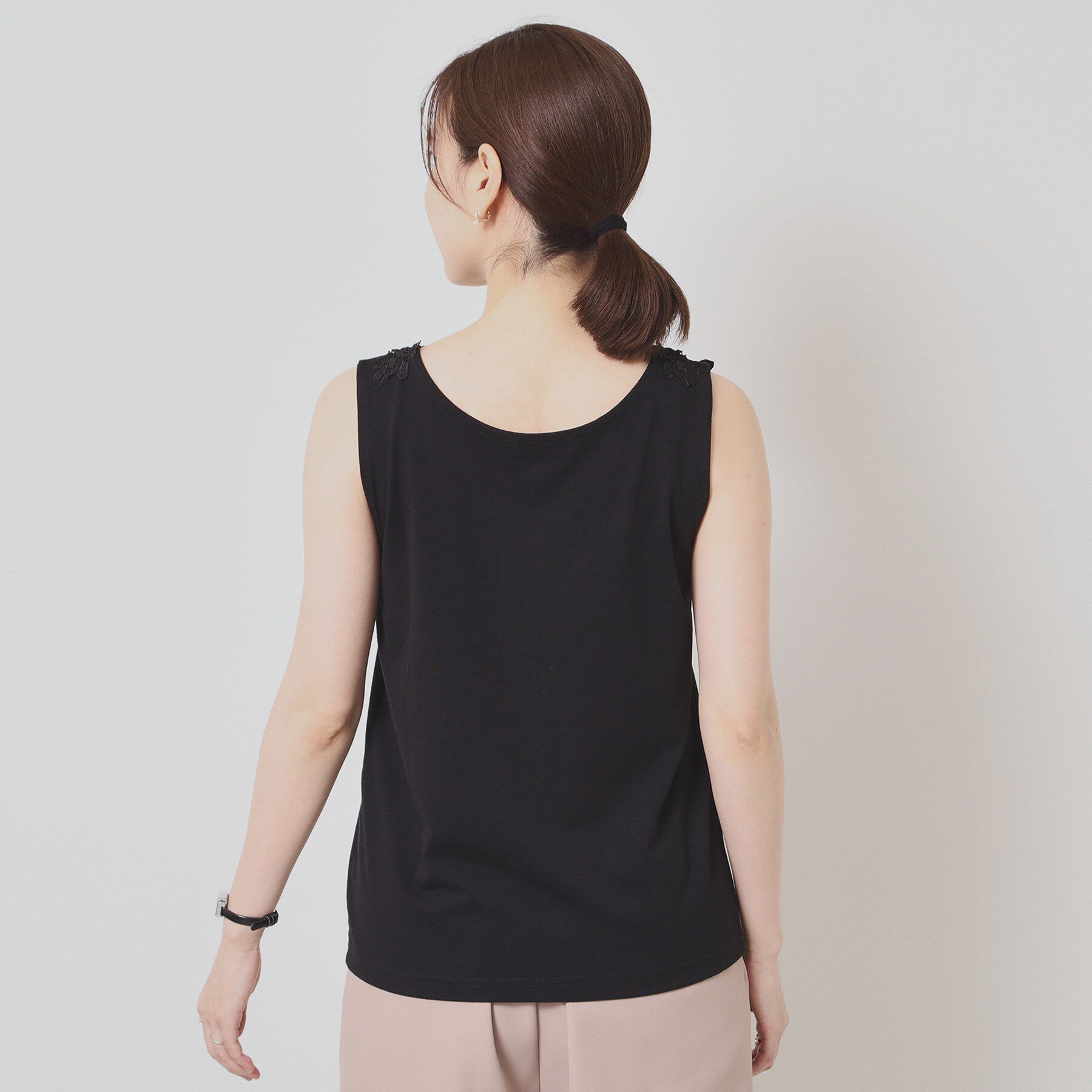 ITS&rsquo;DEMO「【洗濯機OK】レースタンクトップ」|キャミソール|