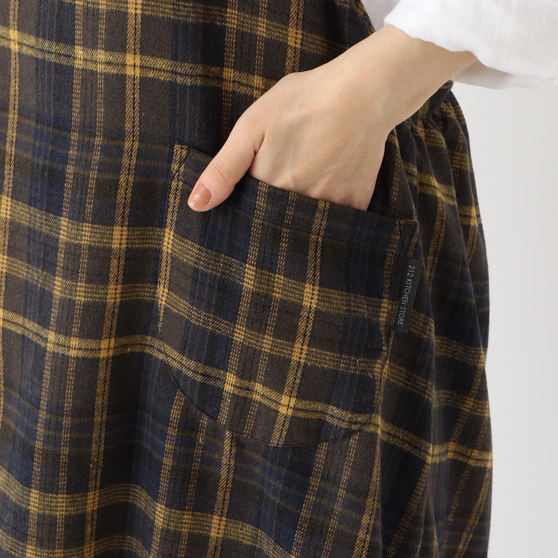 212 KITCHEN STORE「タータンチェックエプロン YE」|食器・キッチングッズ|