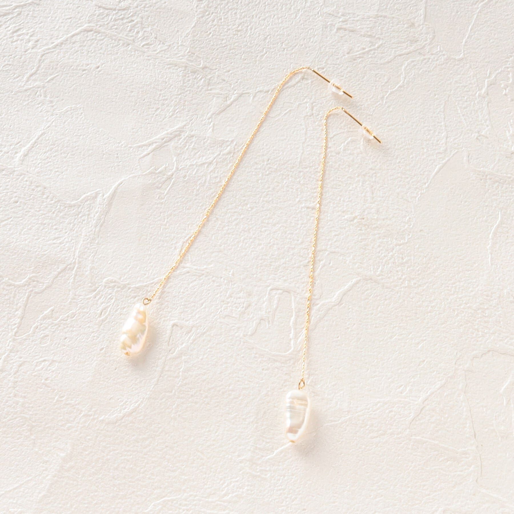 Grandedge「ロングパールピアス」|ピアス|