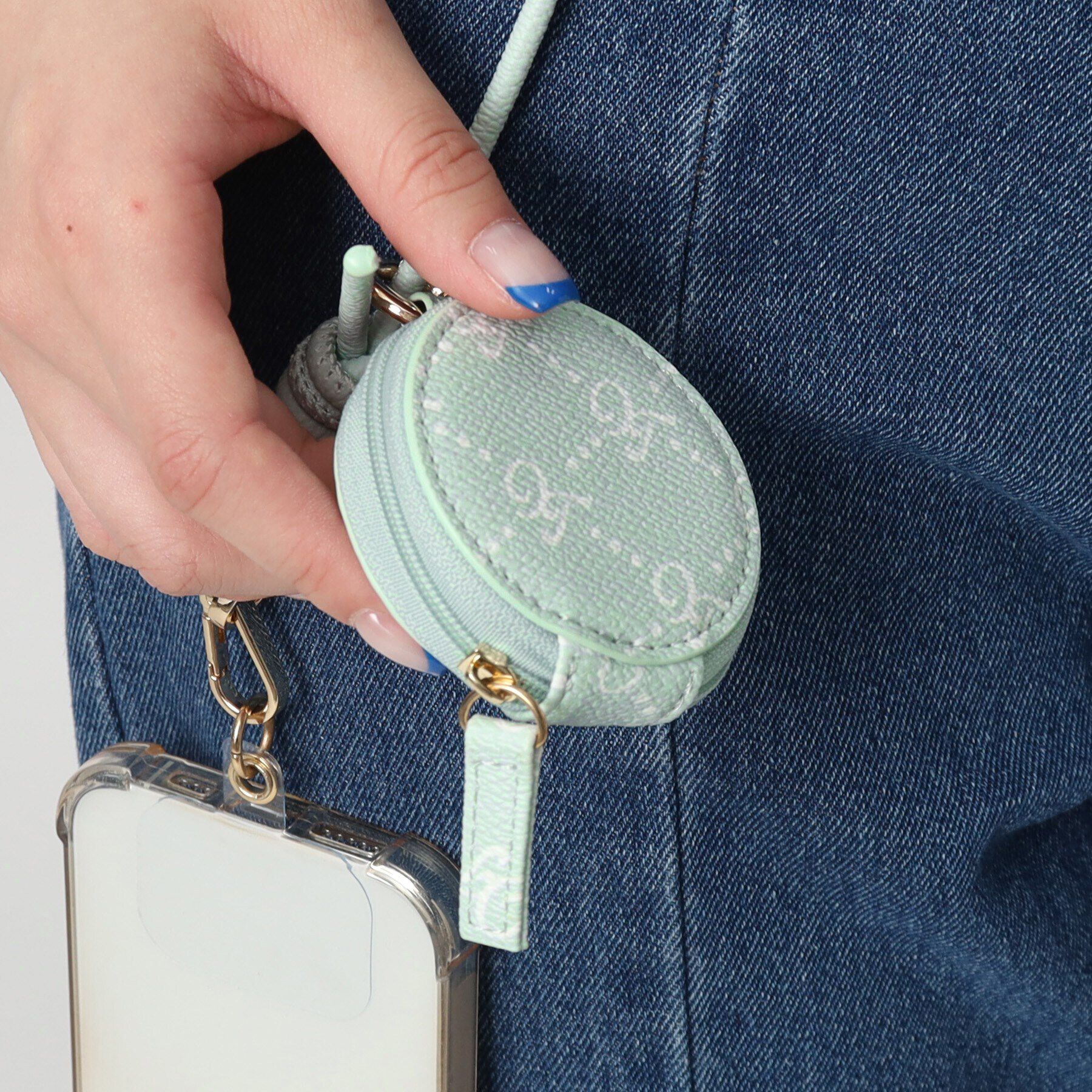 Grandedge「ポーチ付きスマホショルダー」|ストラップ|