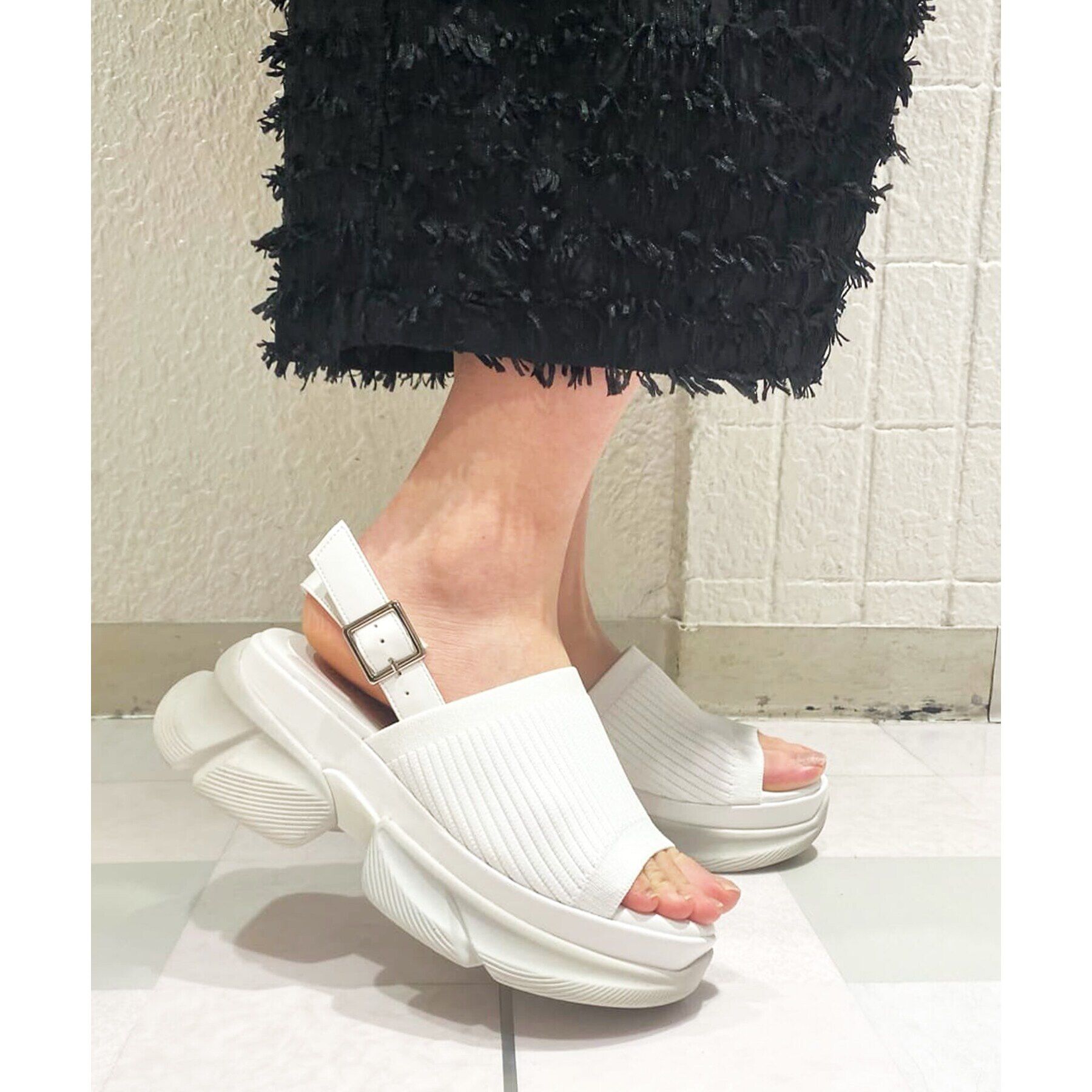 ESPERANZA「ニットアッパーサンダル 24SS」|サンダル|