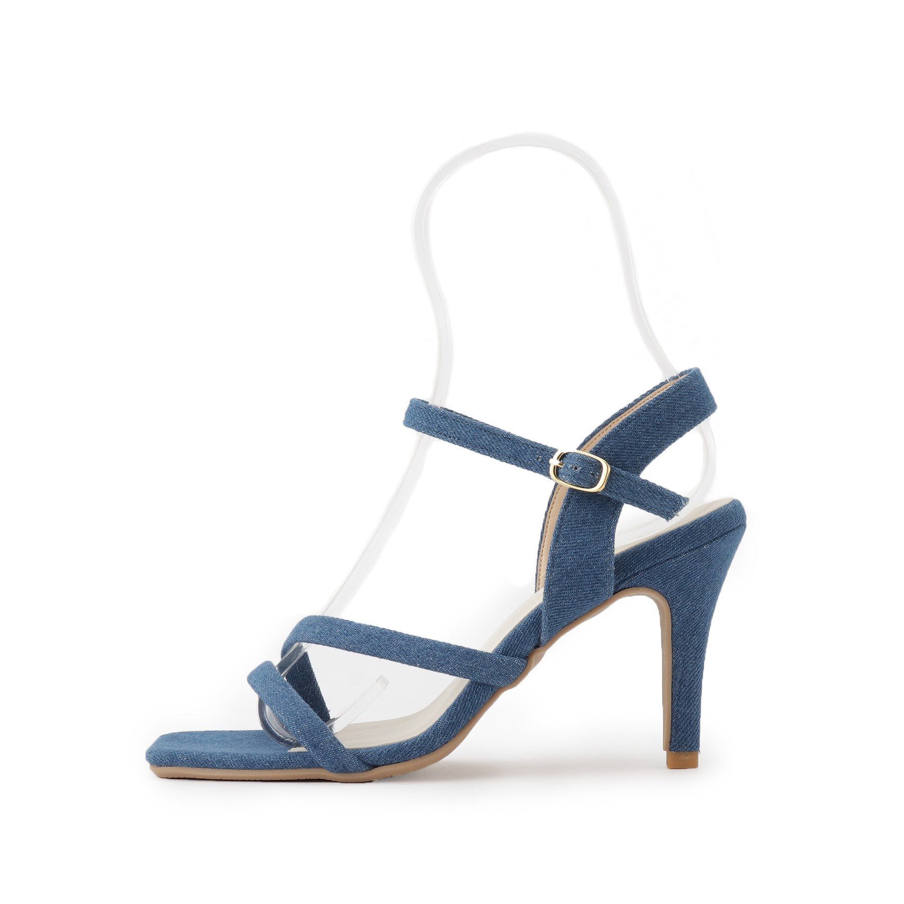 ESPERANZA「スクエアトゥ華奢ストラップサンダル 24SS」|サンダル|