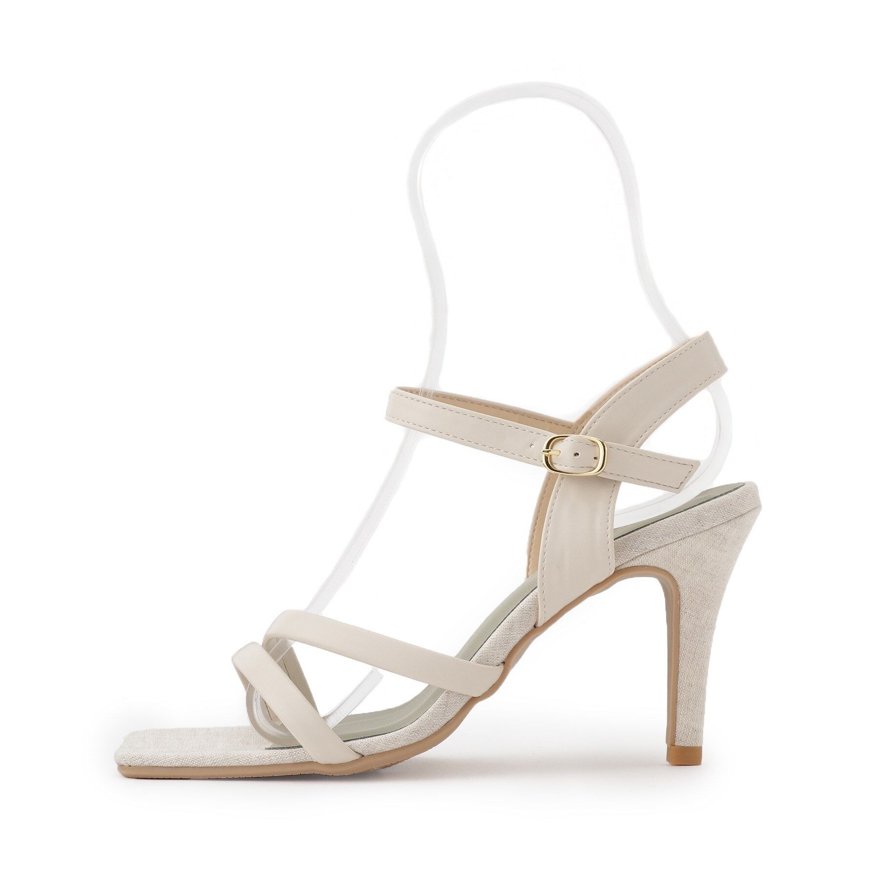 ESPERANZA「スクエアトゥ華奢ストラップサンダル 24SS」|サンダル|