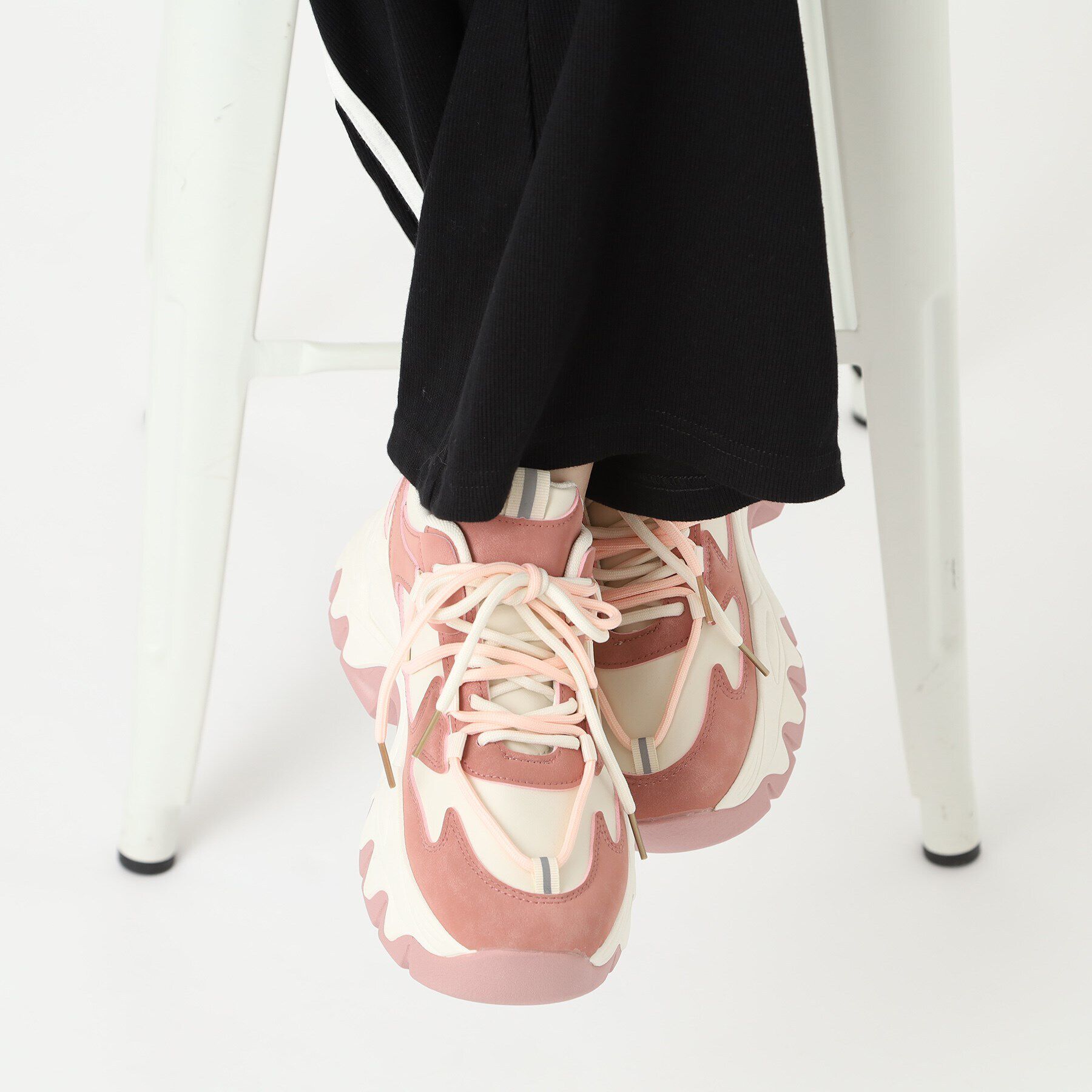 csT&P「厚底ダットカラーコンビスニーカー」|スニーカー|