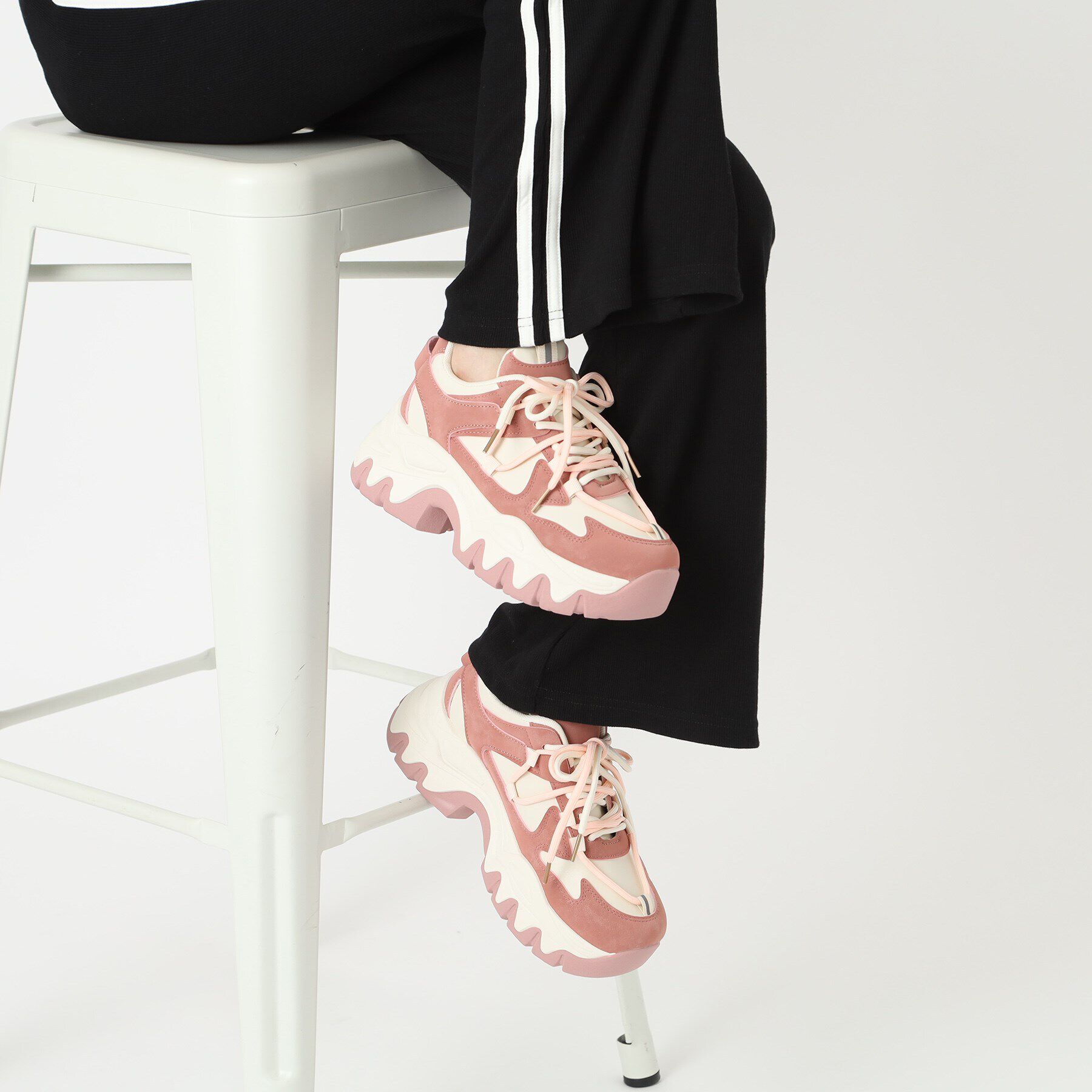 csT&P「厚底ダットカラーコンビスニーカー」|スニーカー|