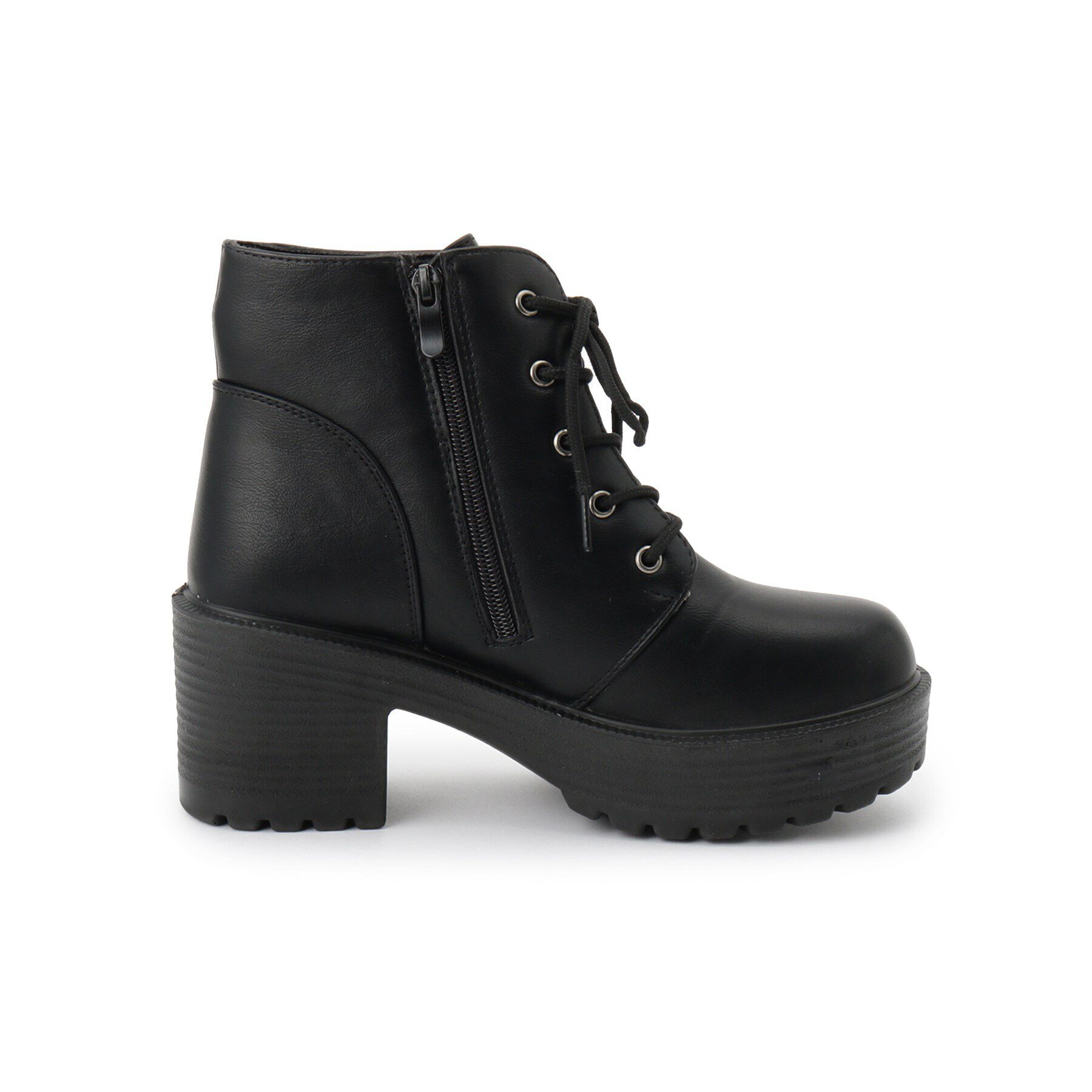 csT&P「軽量厚底レースアップ」|ショートブーツ|