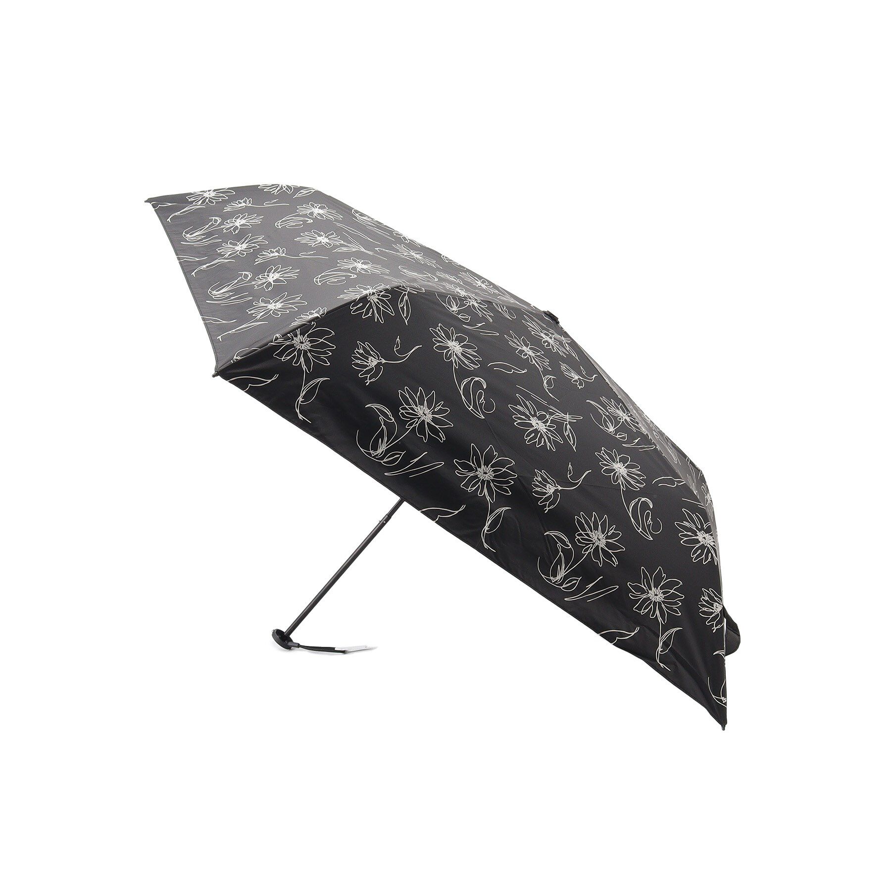 Ober Tashe「【軽量約120g/紫外線遮蔽率99.9％以上/遮光率99.9％以上/晴雨兼用/日傘/折りたたみ傘/U」|傘|ブラック(019)