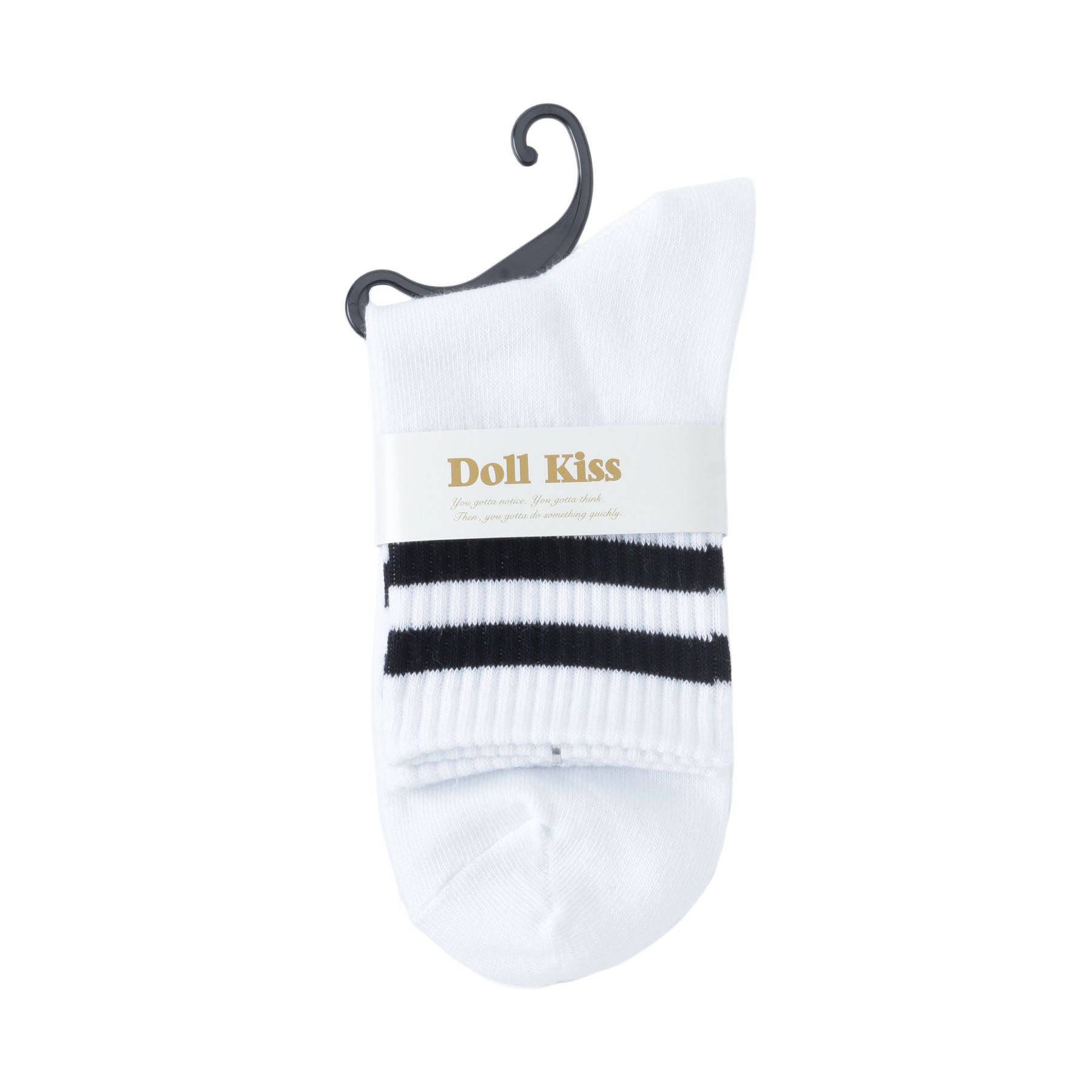 Doll Kiss「ラインソックス」|ソックス|ホワイト(001)