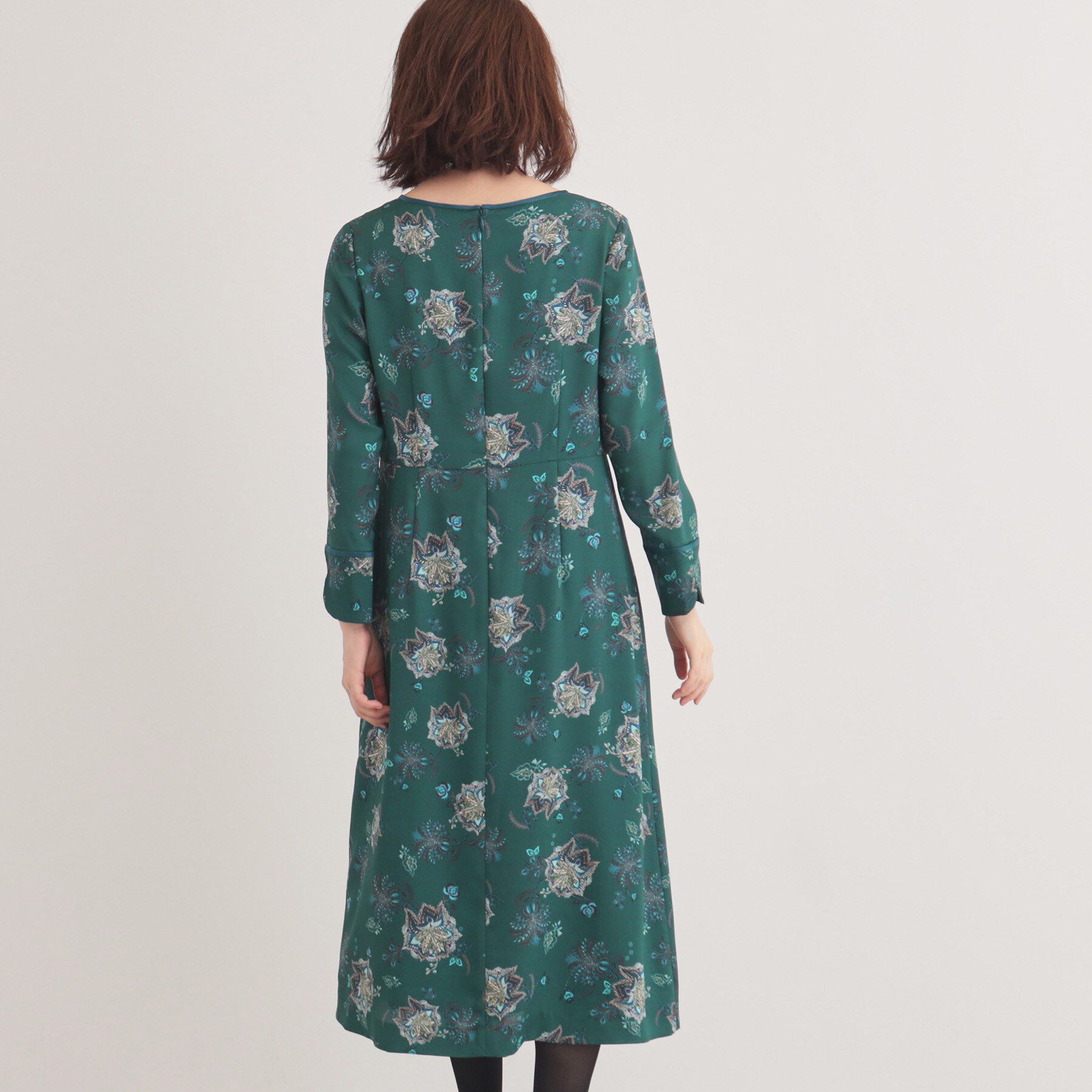 SunaUna「【＆yours project／SS～L】オリエンタルプリントワンピース」|ワンピース|