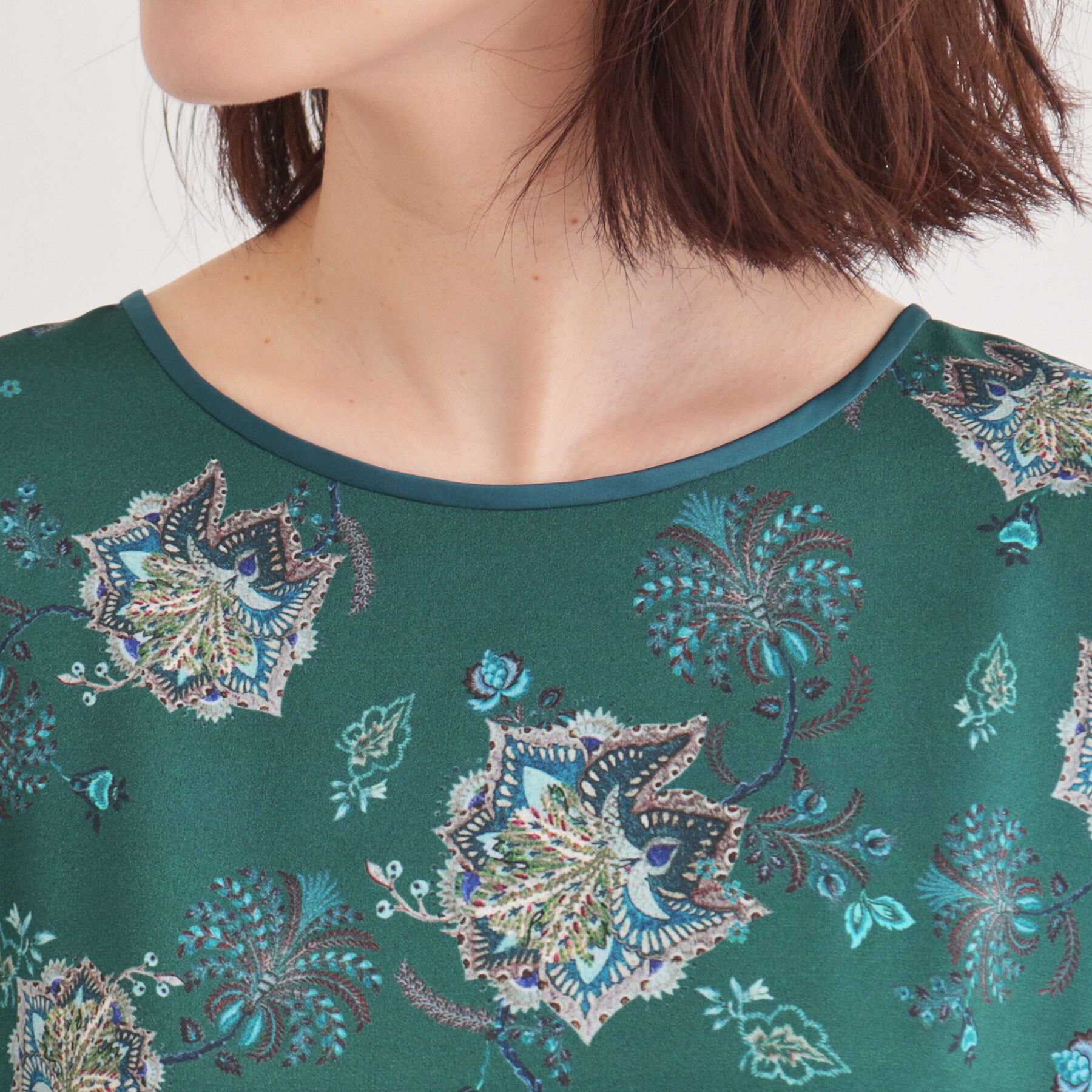 SunaUna「【＆yours project／SS～L】オリエンタルプリントワンピース」|ワンピース|