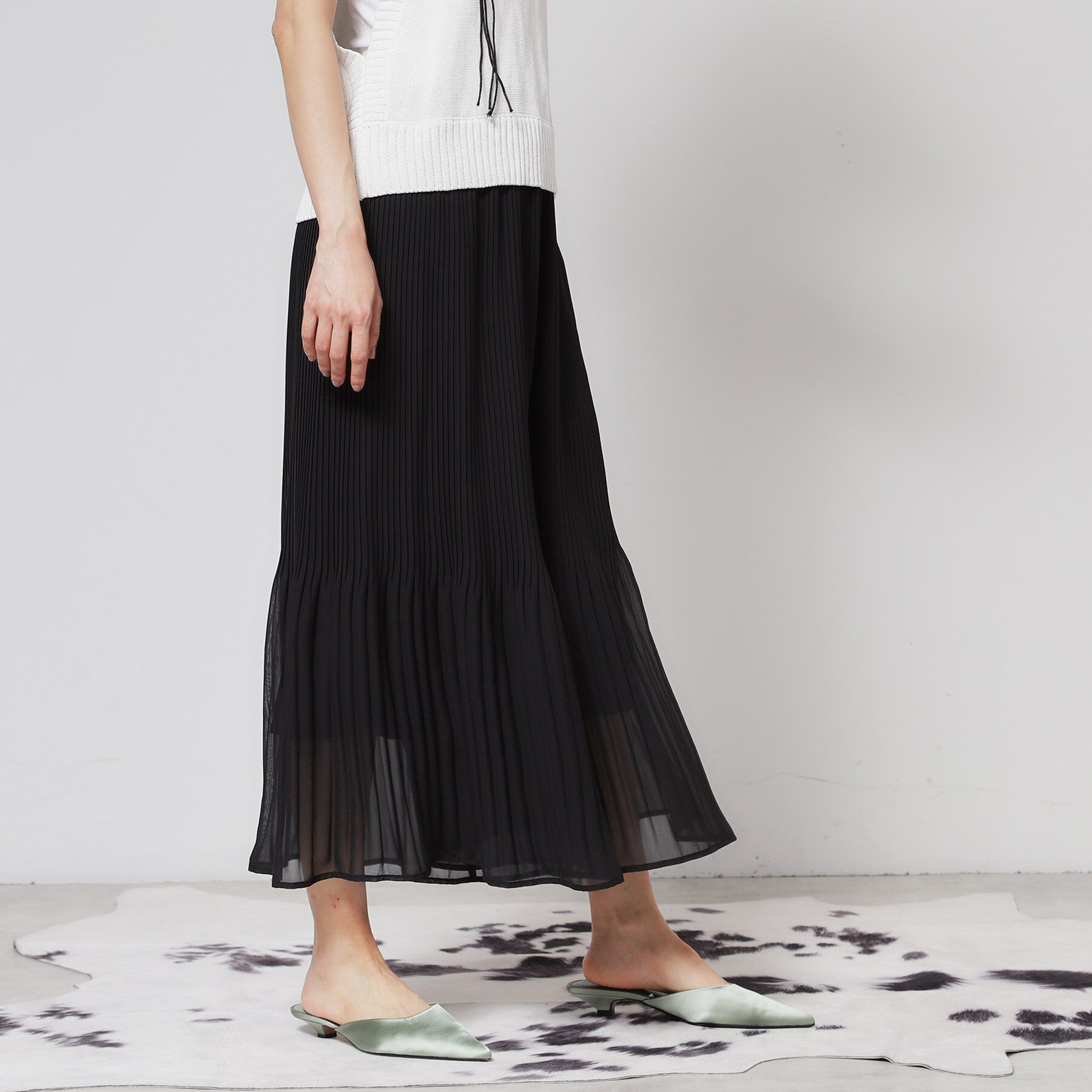 SunaUna「【ウエストゴム／ウォッシャブル】プリーツパンツ」|その他|