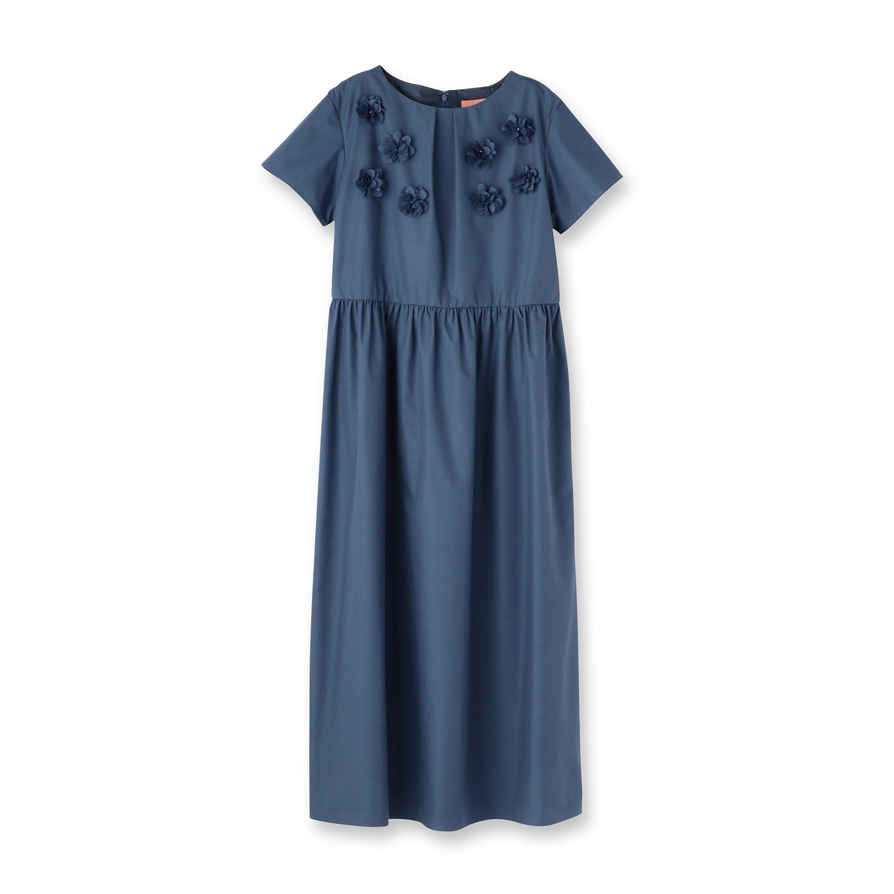 SunaUna「【接触冷感／フラワーモチーフ】フレンチスリーブワンピース」|ワンピース|