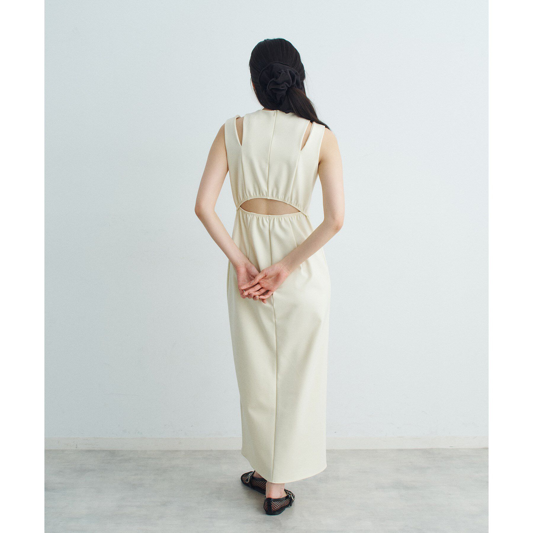 CODE A「slit jersey dress」|ワンピース|