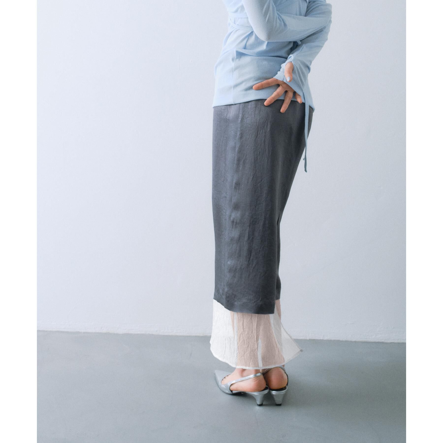CODE A「sheer washer layered skirt」|スカート|