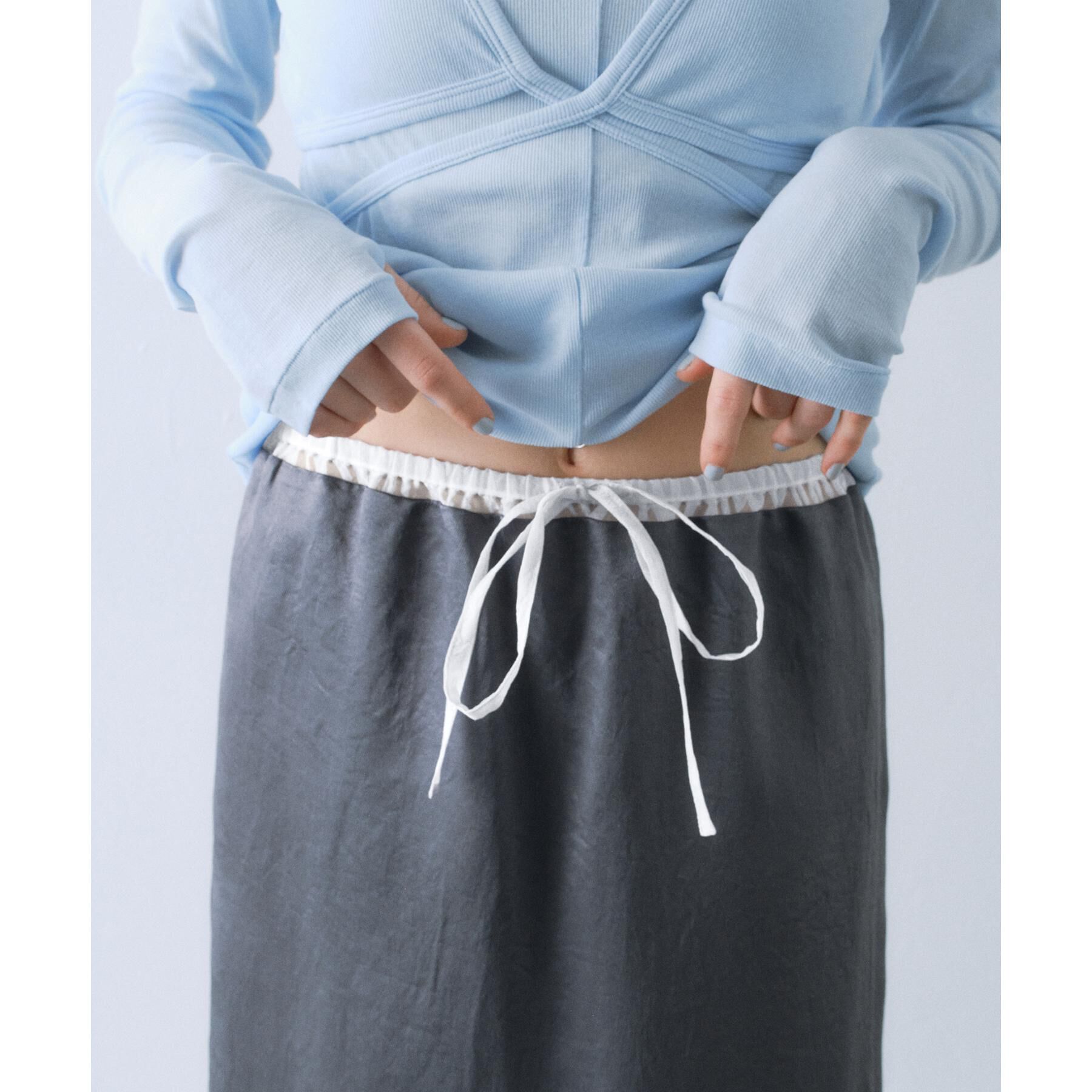 CODE A「sheer washer layered skirt」|スカート|