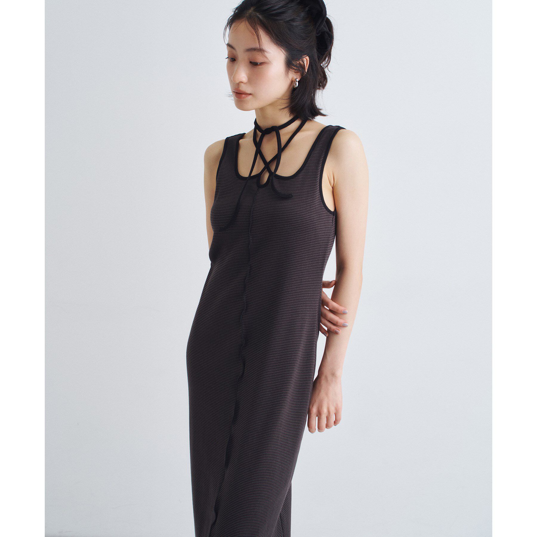 CODE A「chic border jersey dress」|ワンピース|