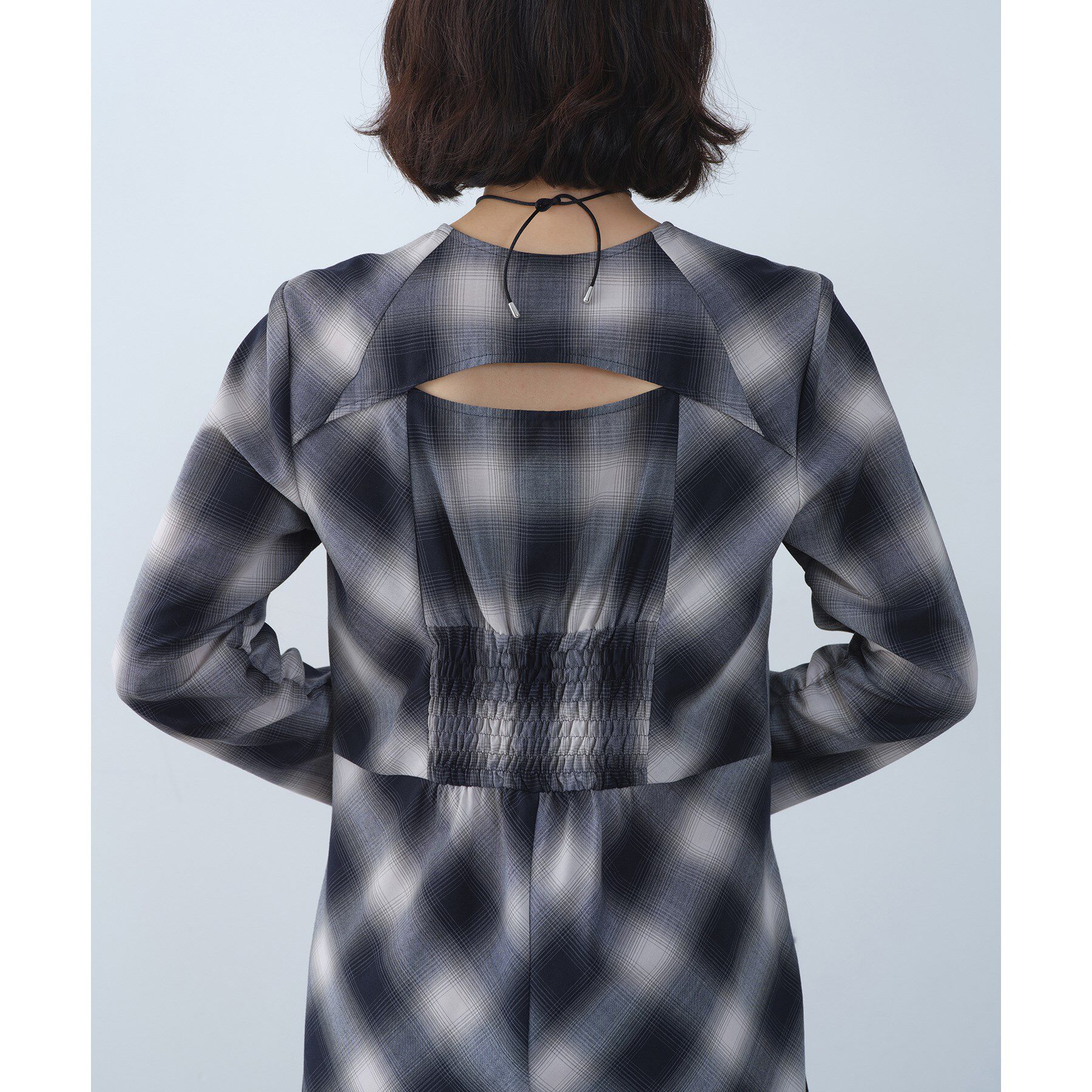 CODE A「shadow check femi dress」|ワンピース|