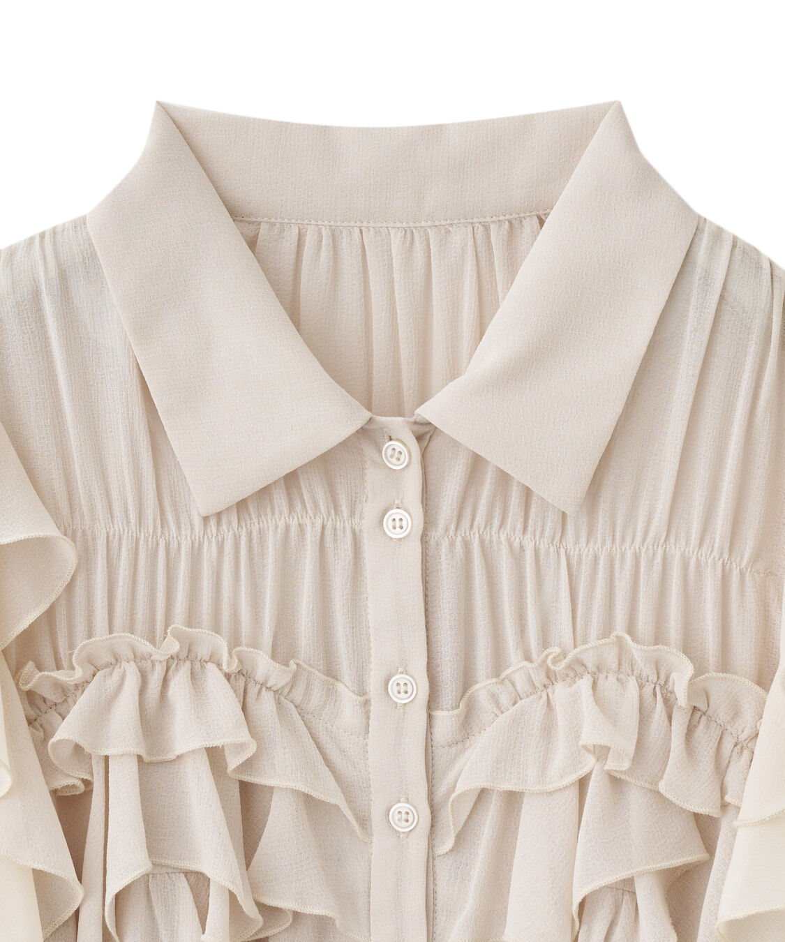 COCO DEAL「フリルシャツブラウス」|シャツ・ブラウス|