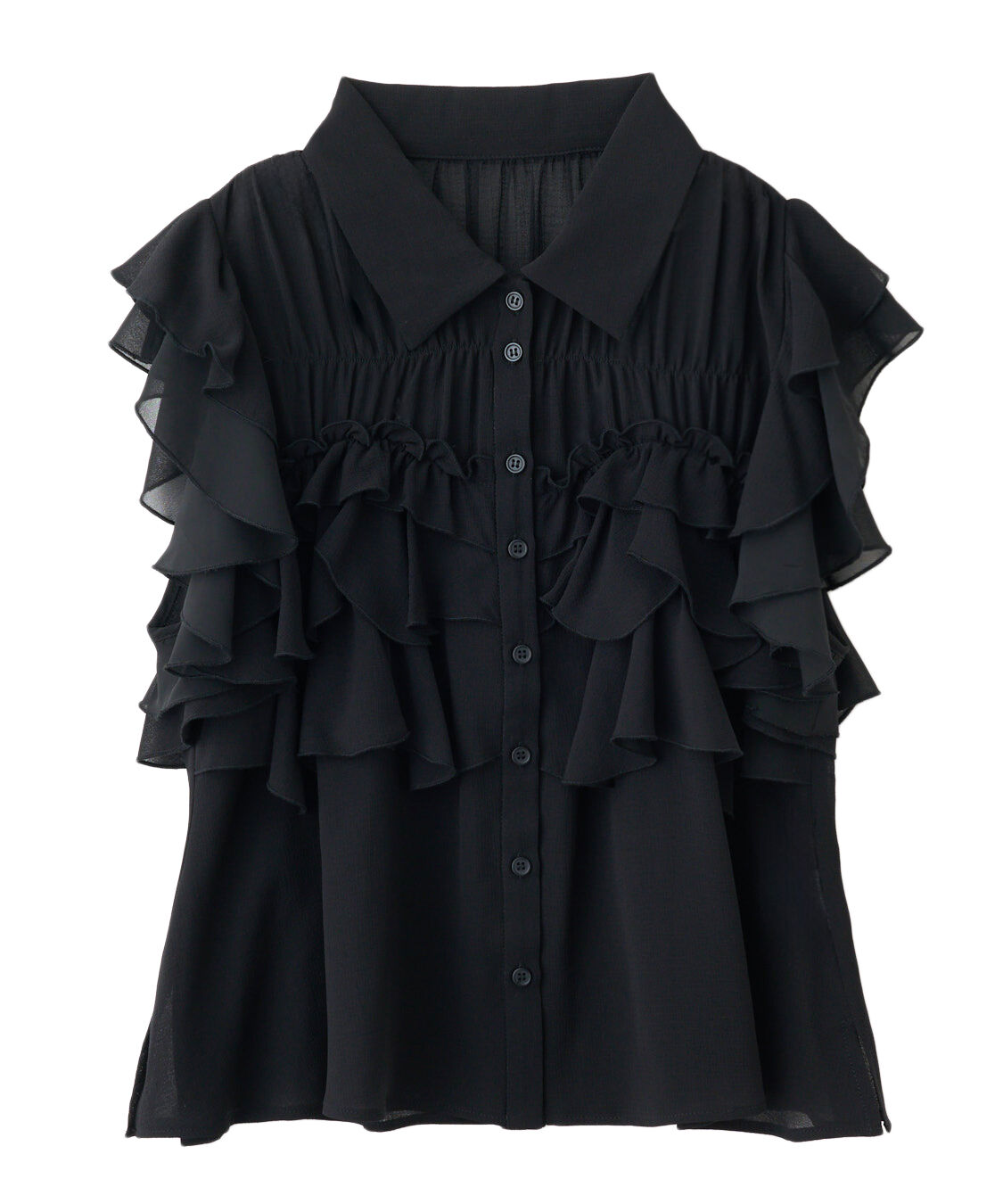 COCO DEAL「フリルシャツブラウス」|シャツ・ブラウス|