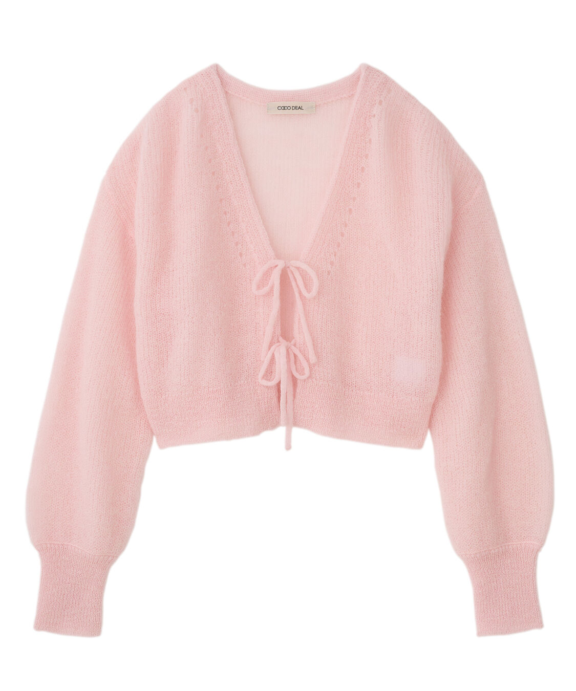 COCO DEAL「モヘアニットリボンカーディガン」|ニット・セーター|