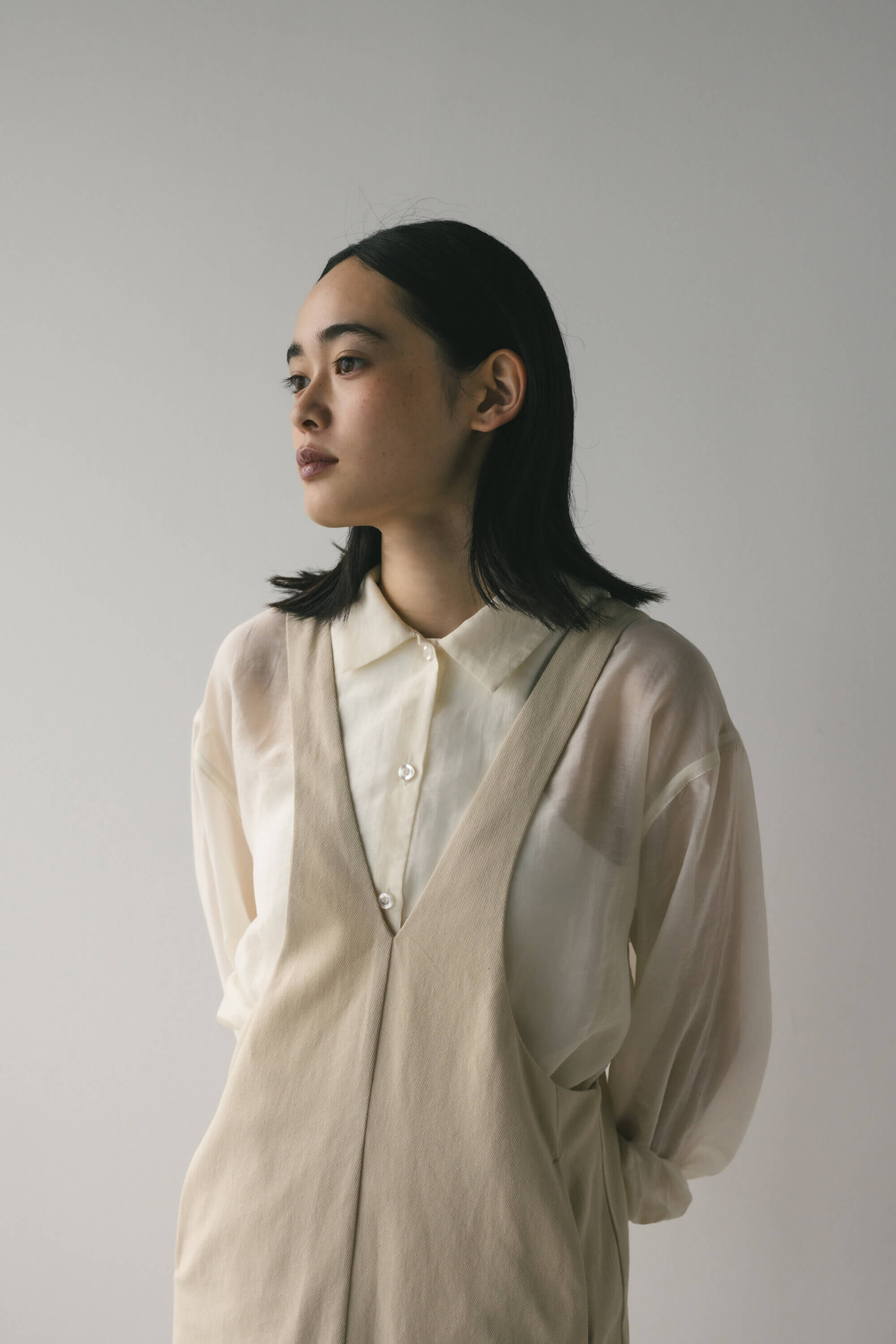 STYLEMIXER「ディープVジャンパースカート」|スカート|