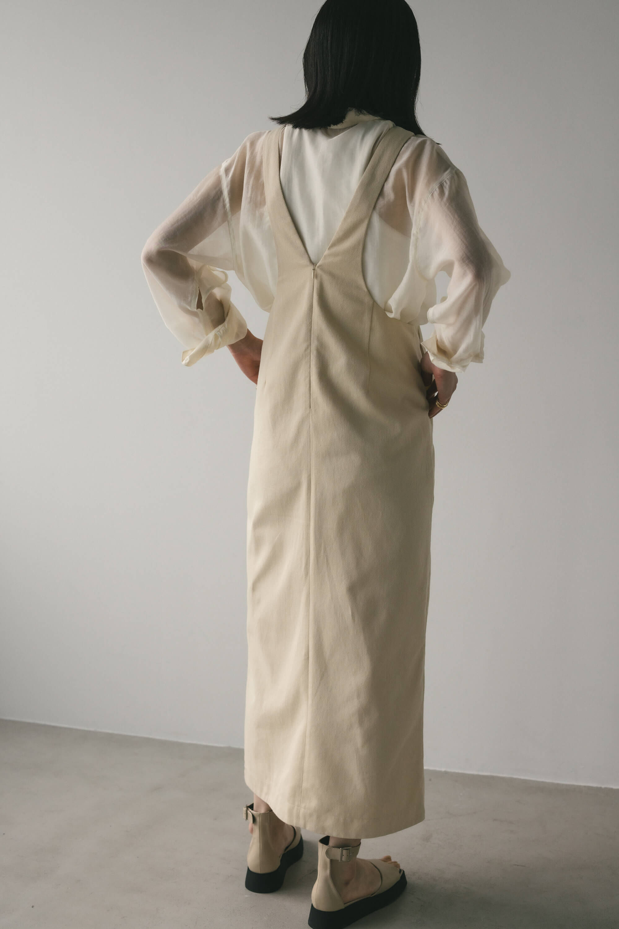 STYLEMIXER「ディープVジャンパースカート」|スカート|