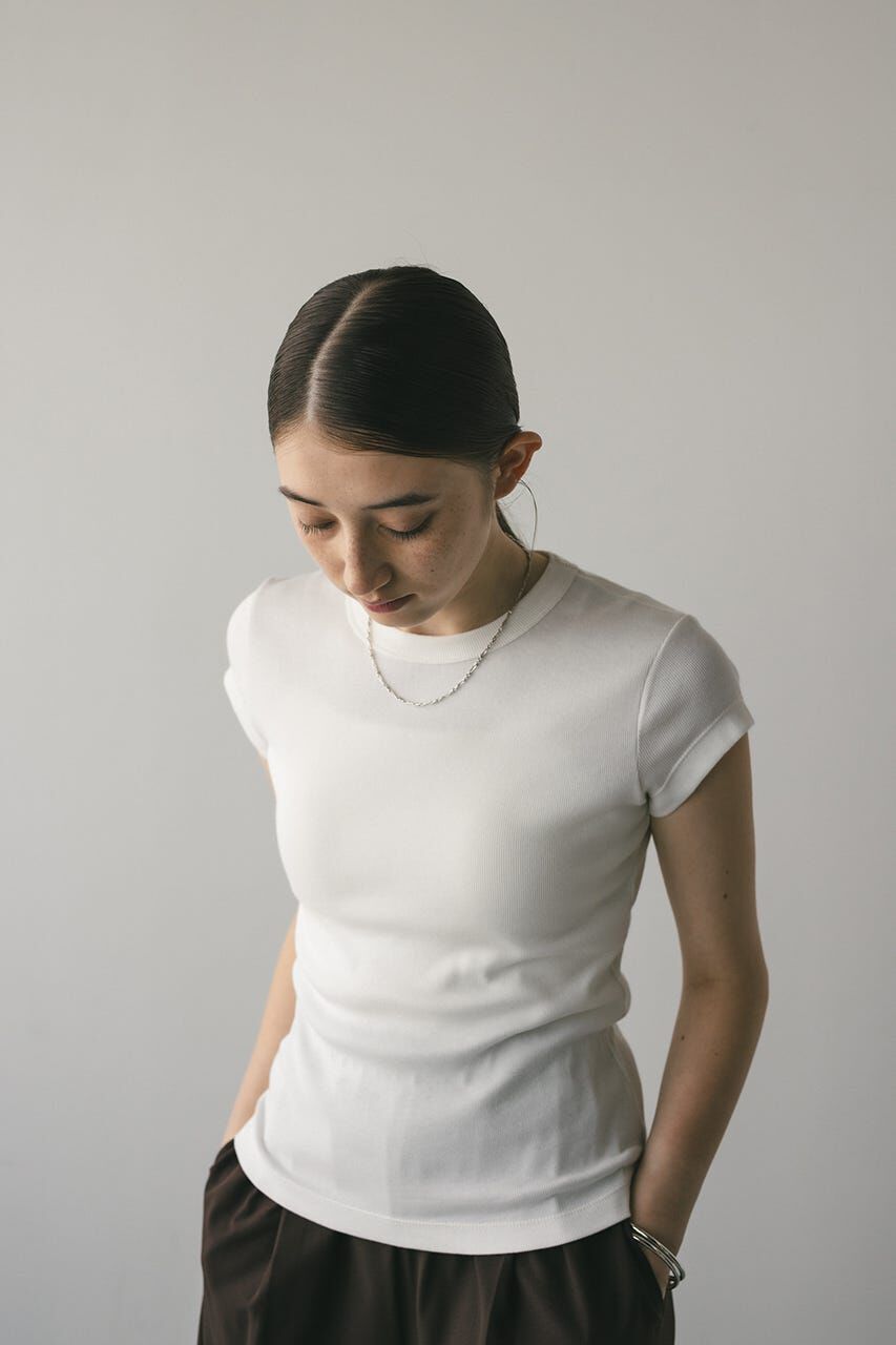 STYLEMIXER「ヘムラウンドフレンチスリーブT」|Tシャツ・カットソー|