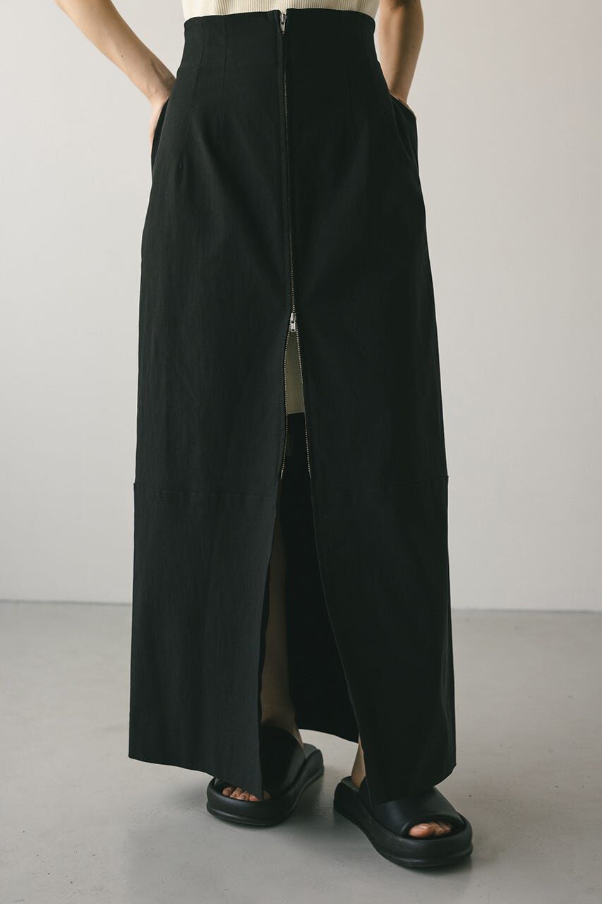 STYLEMIXER「フロントジップタイトスカート」|スカート|BLK