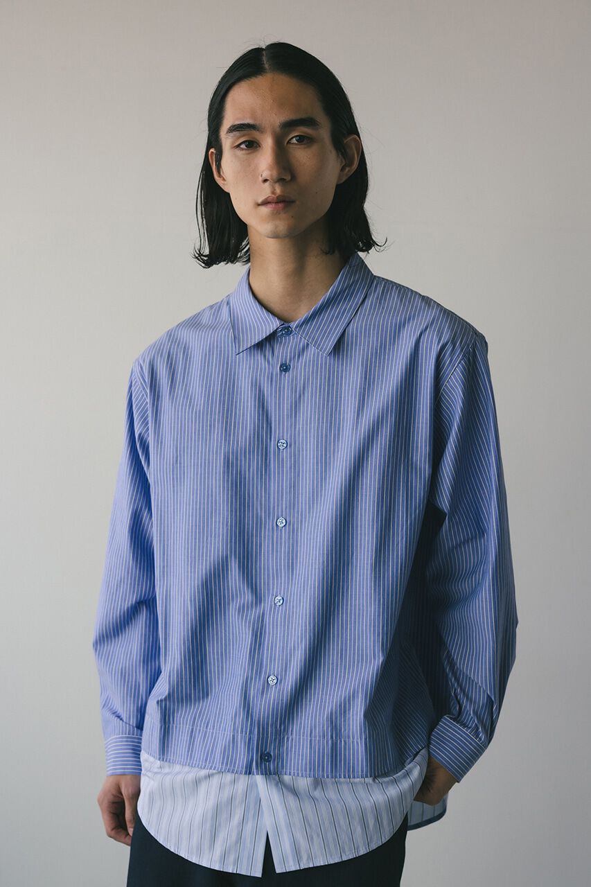 STYLEMIXER「ストライプレイヤーシャツ」|シャツ・ブラウス|BLU