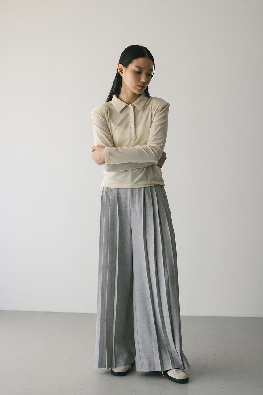 STYLEMIXER「ベロアポロトップ」|Tシャツ・カットソー|