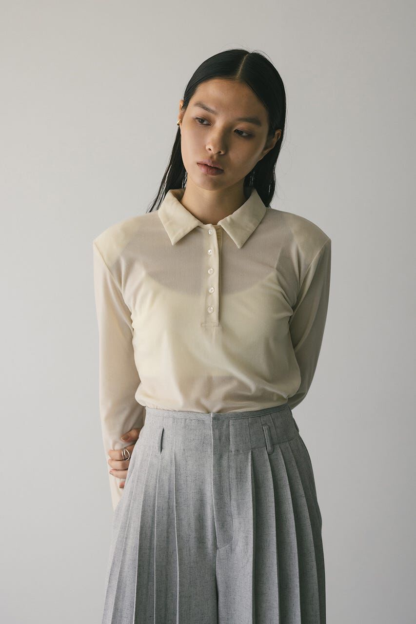 STYLEMIXER「ベロアポロトップ」|Tシャツ・カットソー|